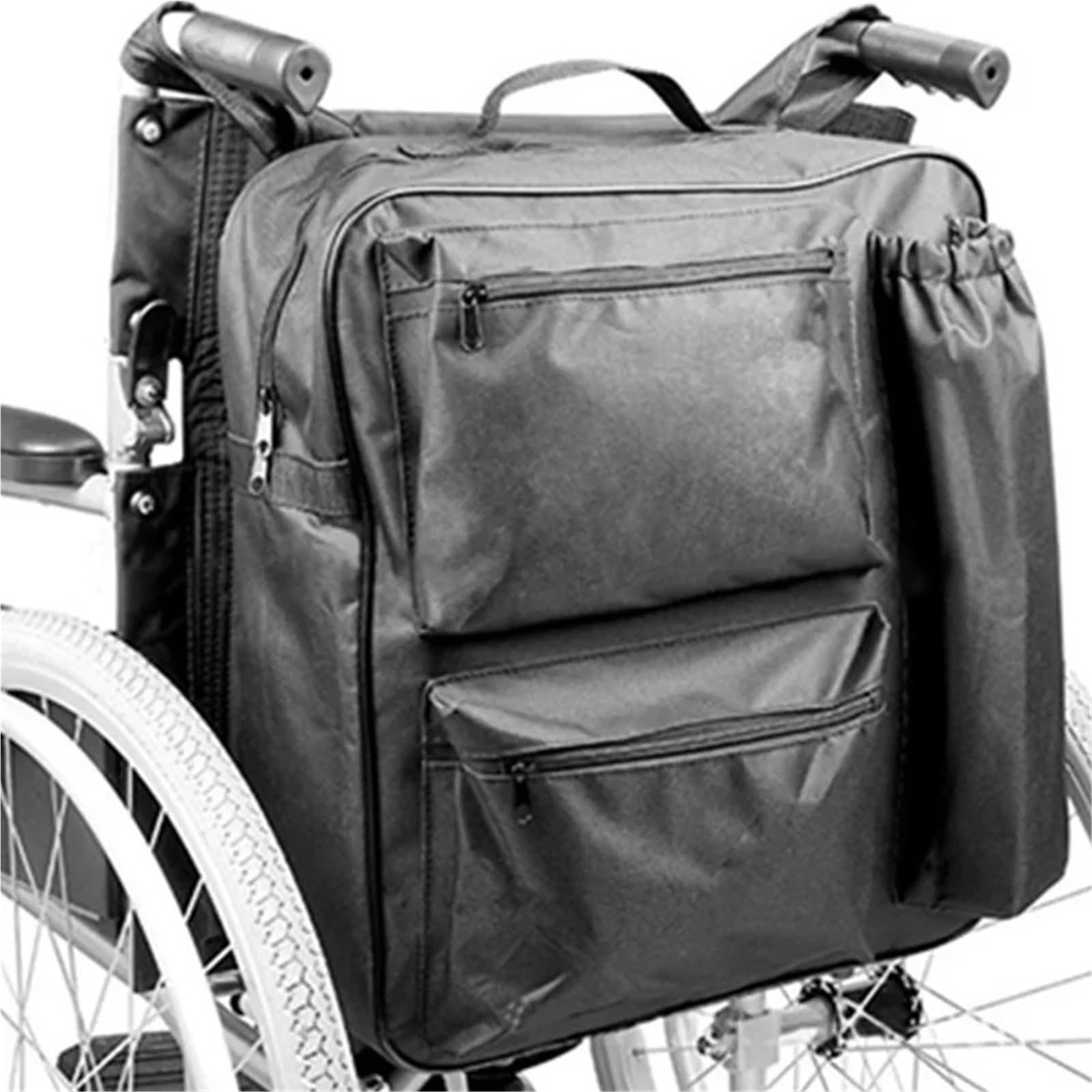 Bolsa para Silla De Ruedas Bolsa de Almacenamiento de Mochila for Silla de Ruedas con portavasos for sillas de Ruedas para Silla De Ruedas, Andadores