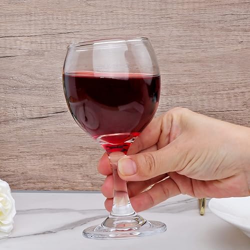 Miniatura 5 de Cadamada Copas de vino, copas de vino blanco de 8 onzas, para vino tinto o blanco, banquetes, fiestas, bares, bodas, regalos (16 piezas)