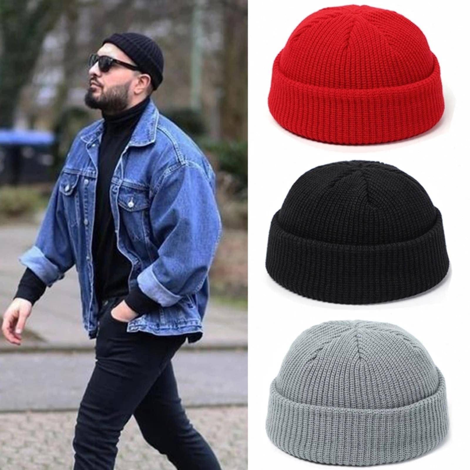 Fashion Hip Hop Beanie Knitted Hat Men Skullcap Women Winter Warm