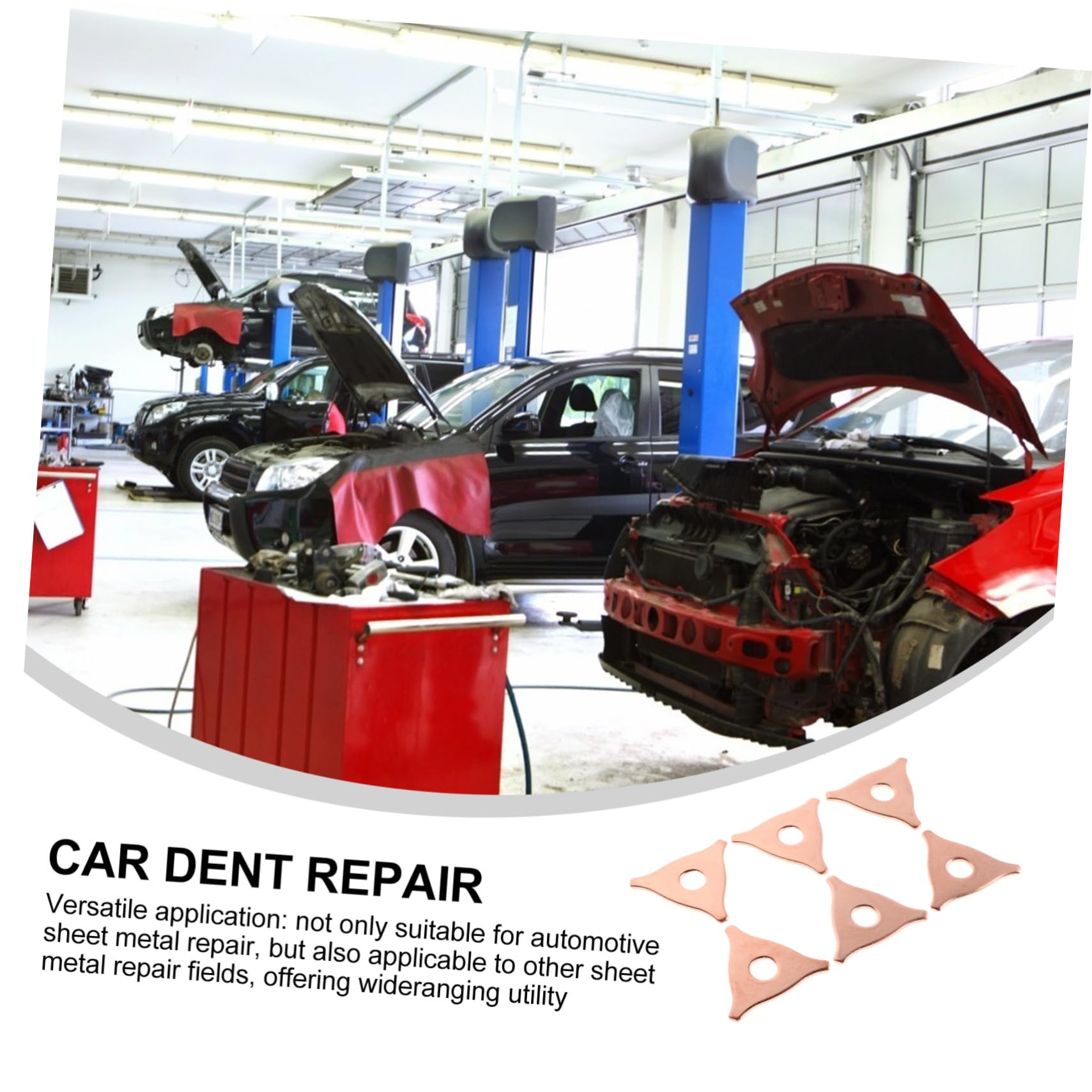 POPETPOP Kit de Réparation 100 Pièces pour Carrosserie Automobile en Métal Or Extracteur, Ensemble D'outils de Débosselage Fiable et Facile D'utilisation pour Propriétaires