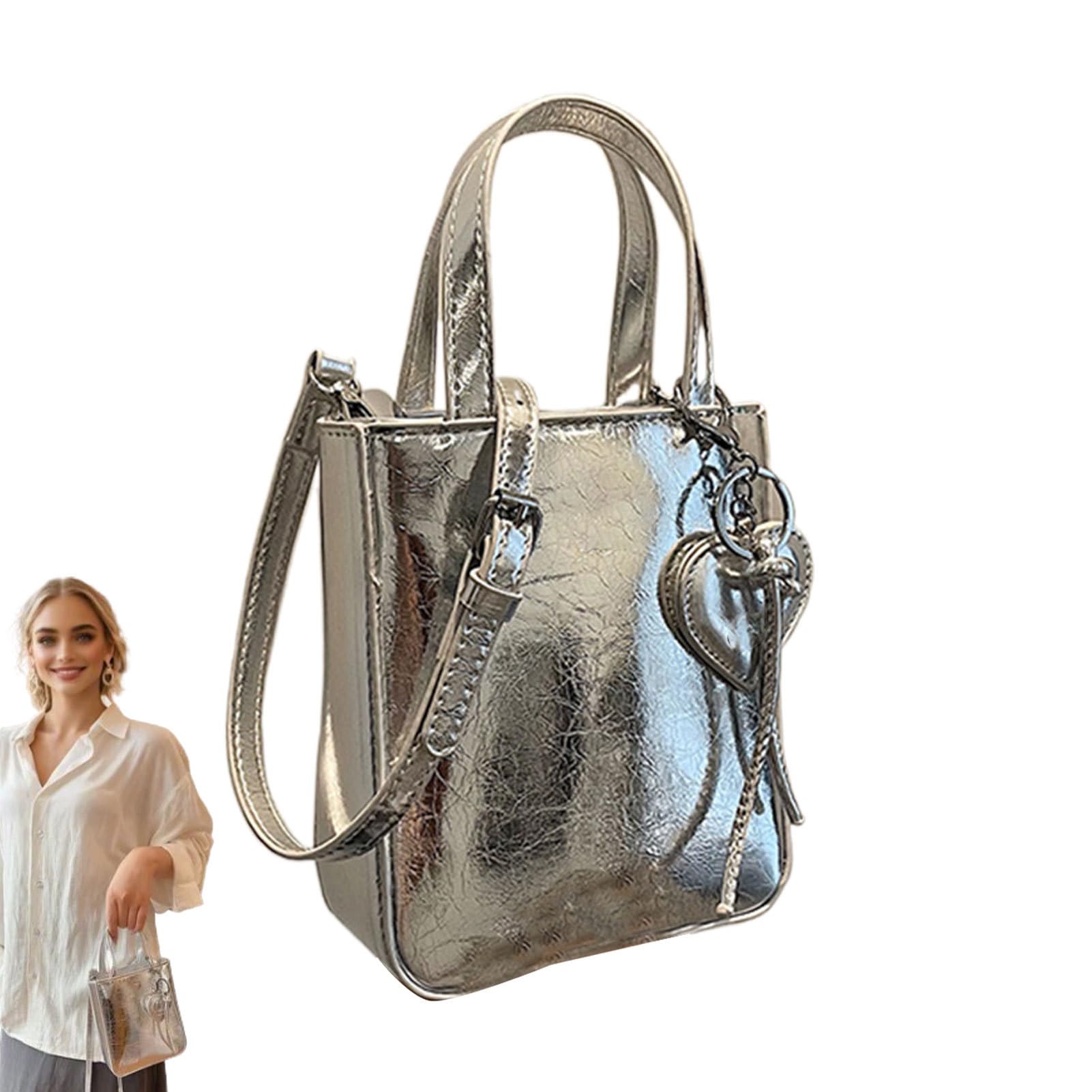 Eimertasche, Einkaufstasche für Damen | PU Eimer Handtaschen Klein Handtasche | Arbeitstasche für Frauen, Hobo Taschen Umhängetasche, lässige Tote Bag für