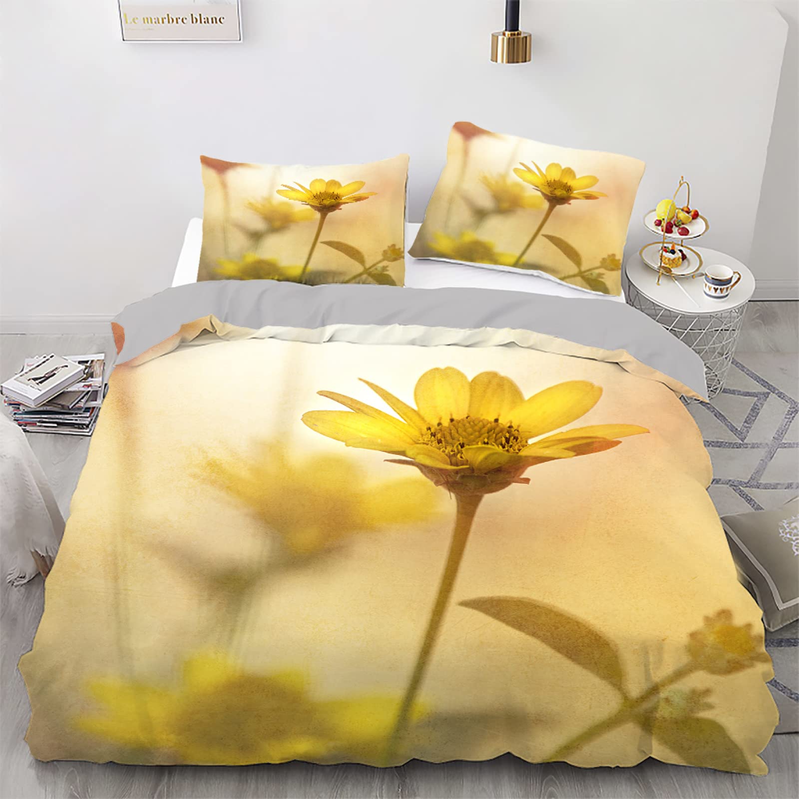 Housse de couette 90x190 110g/㎡ microfibre douce pour lit enfant