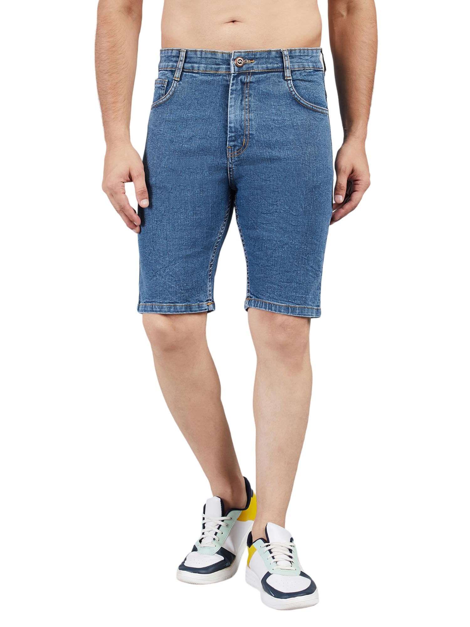 studio nexx Men's Cotton Denim Shorts-picture-44