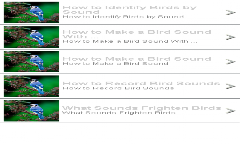 Birds Sounds - App on Amazon Appstore