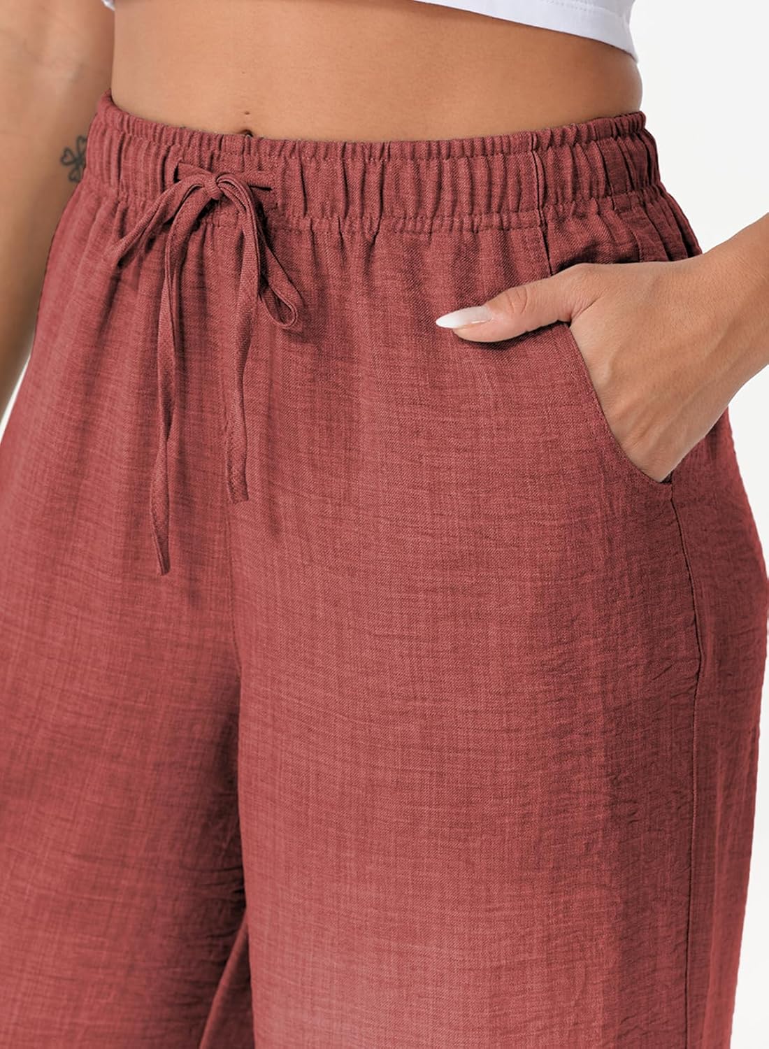 EVALESS Women's Baggy Wide Leg Palazzo Pants - Image 5