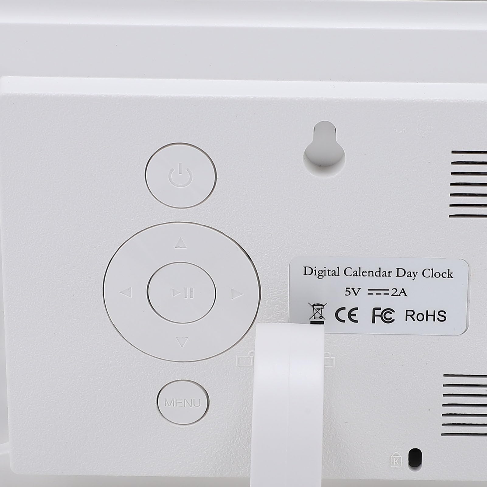 Calendario Digitale, Oscuramento Automatico Calendario da Parete Elettronico con Ampio Display da 7 Pollici, Sveglia per Demenza con Allarmi Multipli Luminosità Regolabile per Anziani