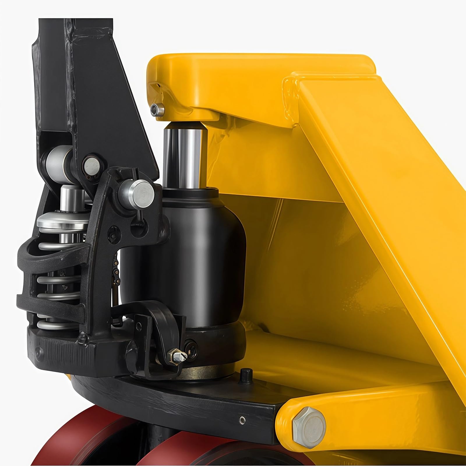 Transpallet Sollevatore for pallet manuale con forca regolabile a bilanciere for lo spostamento di materiali in officina