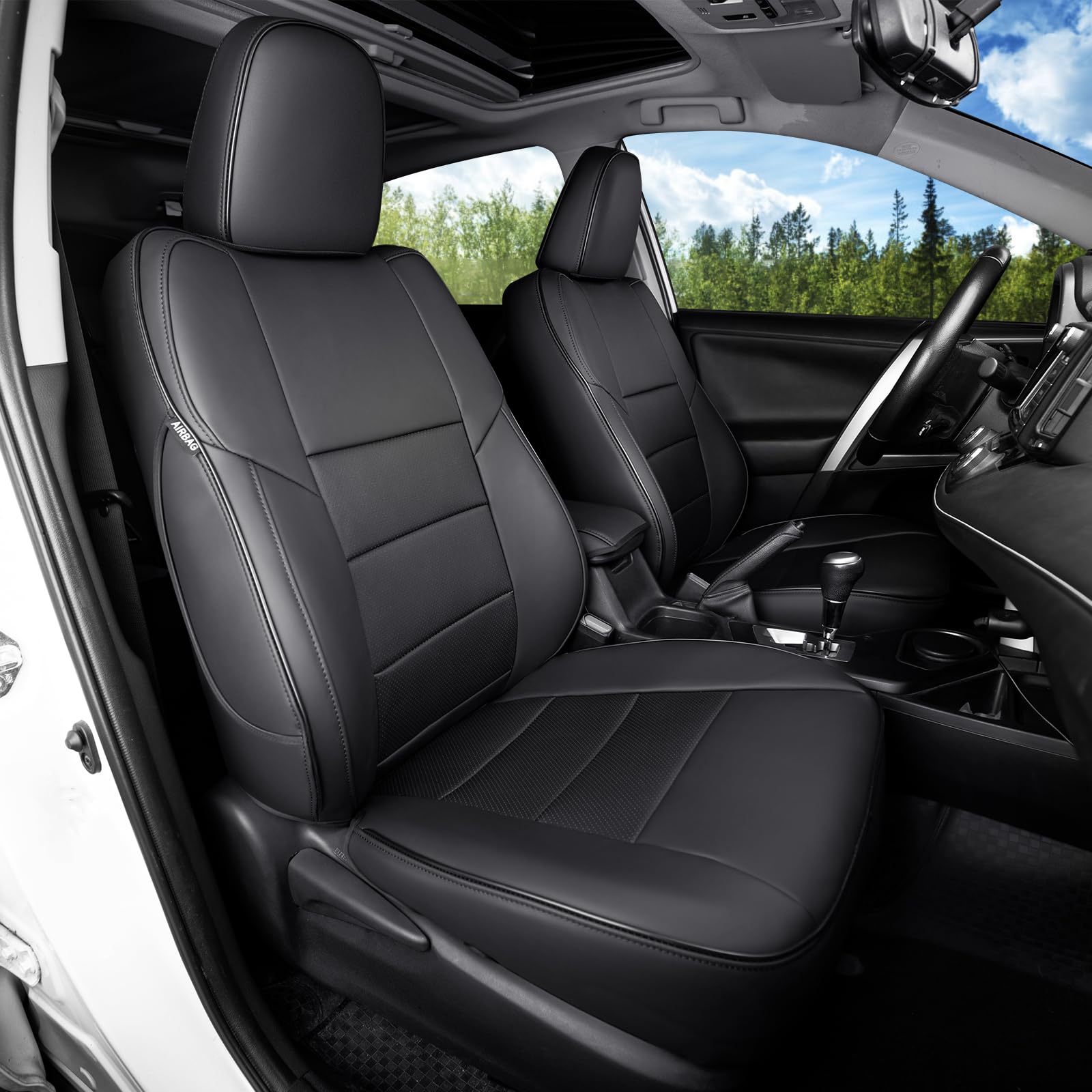 HKZ Fit RAV4 Seat Cover Set (Black)