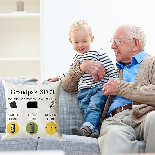 Vista 65 de ONFAON Juego de 4 fundas de almohada rojas con árboles de Navidad, 18 x 18 pulgadas, decoración de Navidad y vacaciones de invierno para sofá