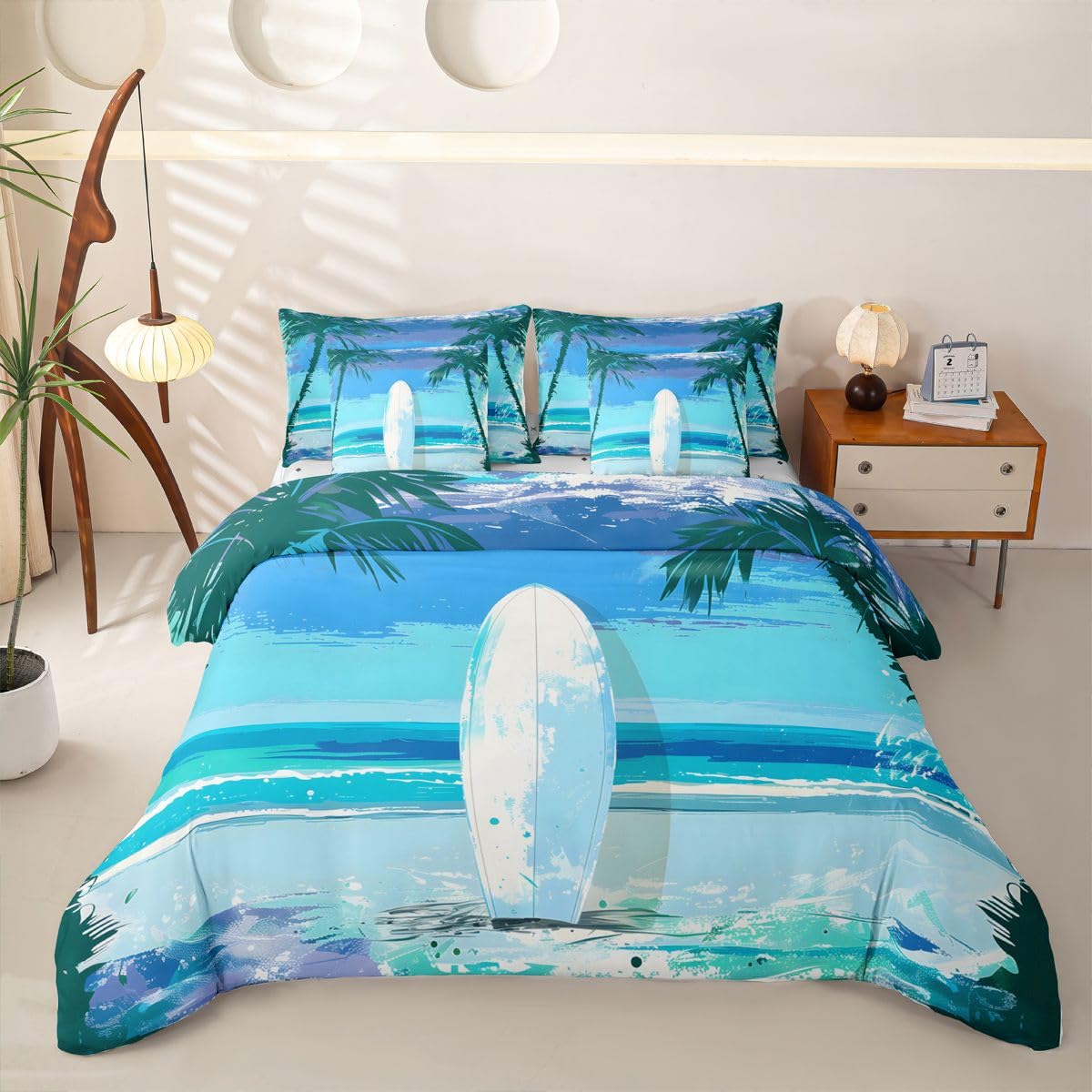 Homewish Blauer Ozean Bettwäsche 155x220 7teilig