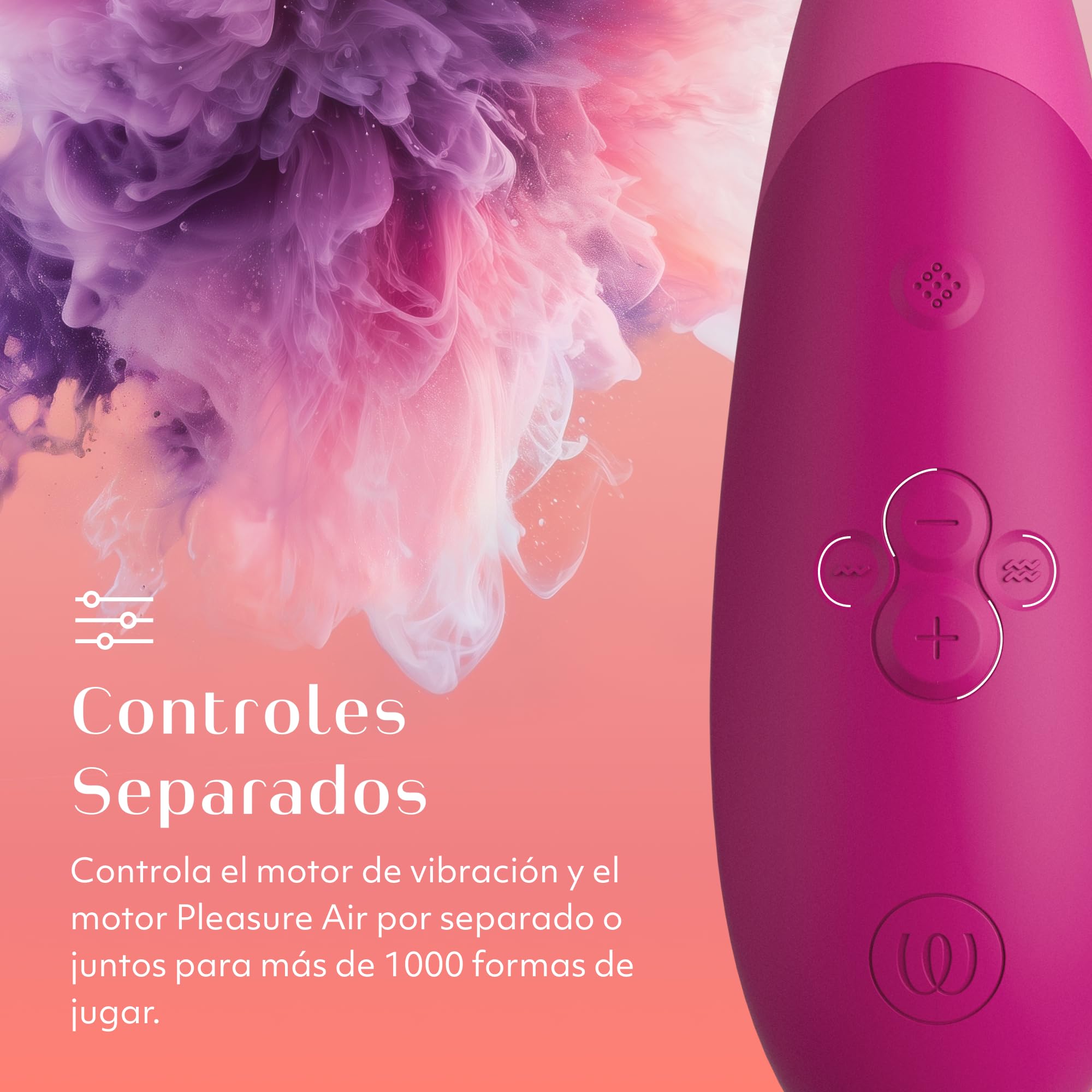 Womanizer Enhance Succionador de clítoris femenino 2 en 1 | Vibrador mujer con Succión para el Clítoris | Juguetes eróticos para pareja sexuales | Impermeable y Recargable | Rosa