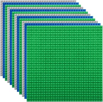 Lekebaby Classic Baseplates Building Baseplates Major Brand Baseplates 10 x 10 Inches, Pack of 12