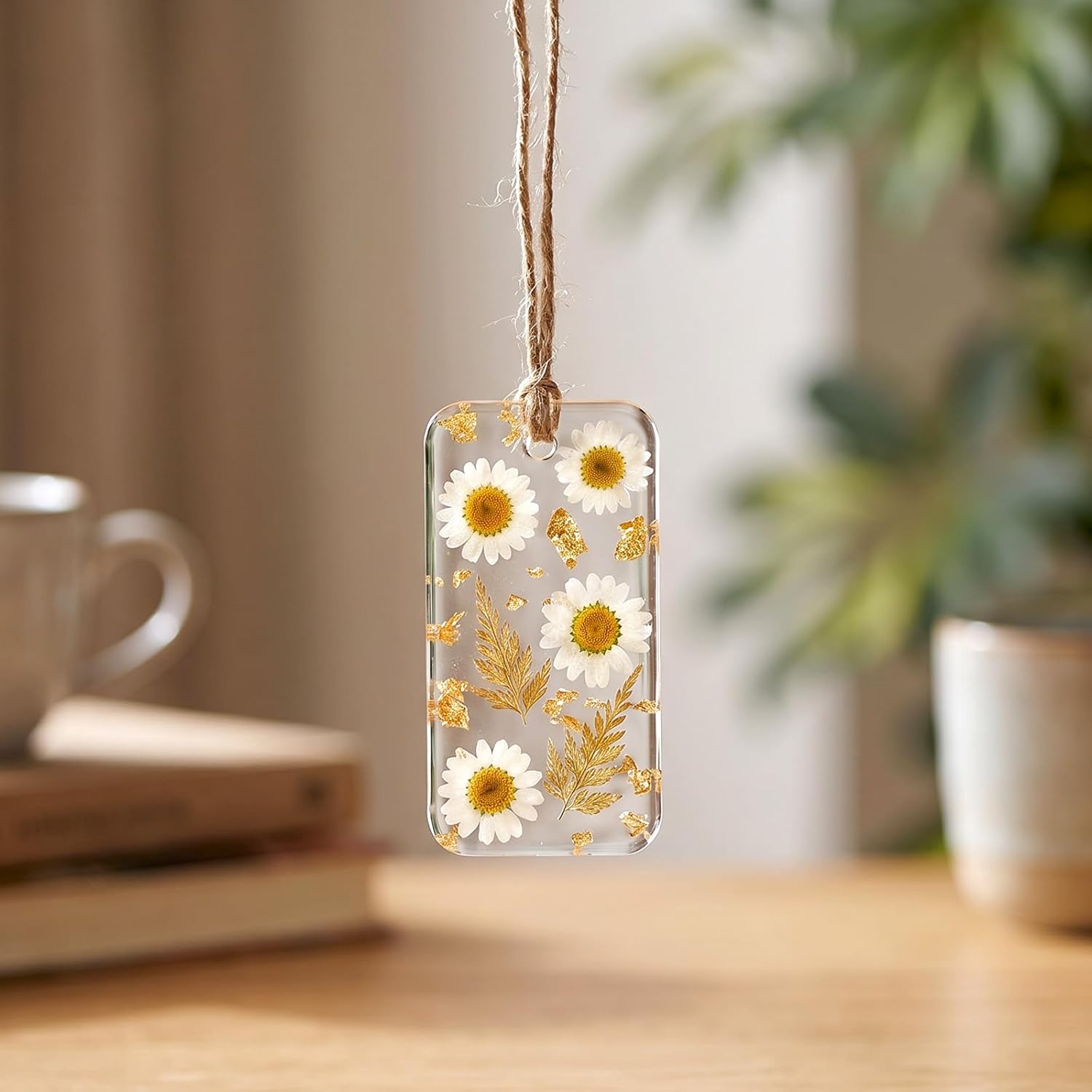 10PCS Resin Keychain Jewelry Casting Molds, Rectangular Resin Silicone Molds, DIY Pendant Resin Bookmark Mold Epoxy for Handmade Craft Making