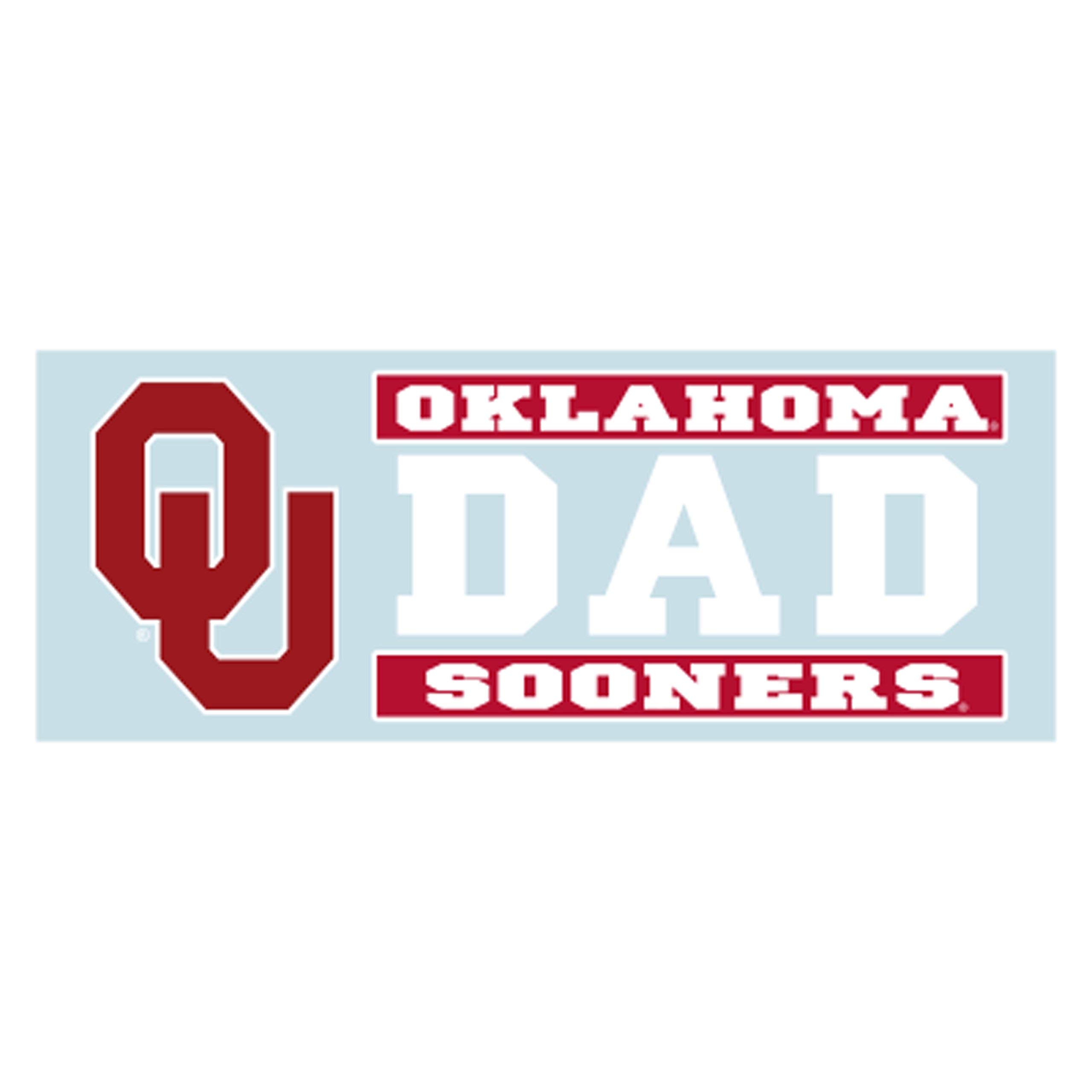 Craftique Oklahoma Decal (OU DAD Decal (6''), 6 in)
