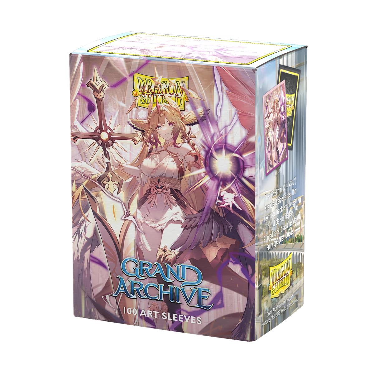Dragon Shield | Grand Archive Matte Art Sleeves | 100 CT - Smooth & Tough Premium TCG Sleeves | Compatible with Pokemon, One Piece & Magic the Gathering | Haniel, Archangel of Spectra โ image 1
