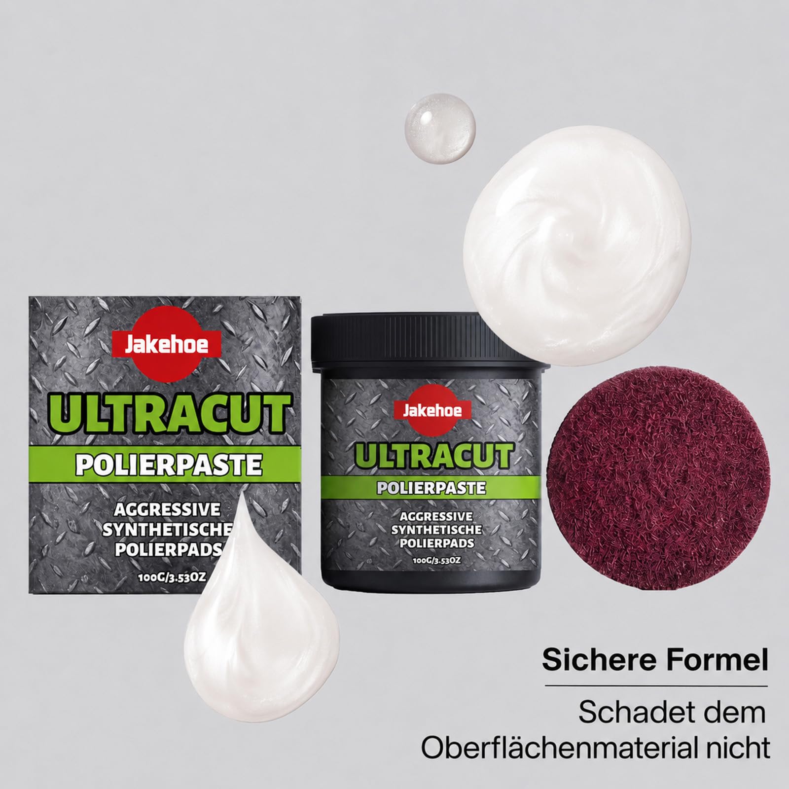 Ultracut Polierpaste für Möbel & Metall mit Polierpad (3)