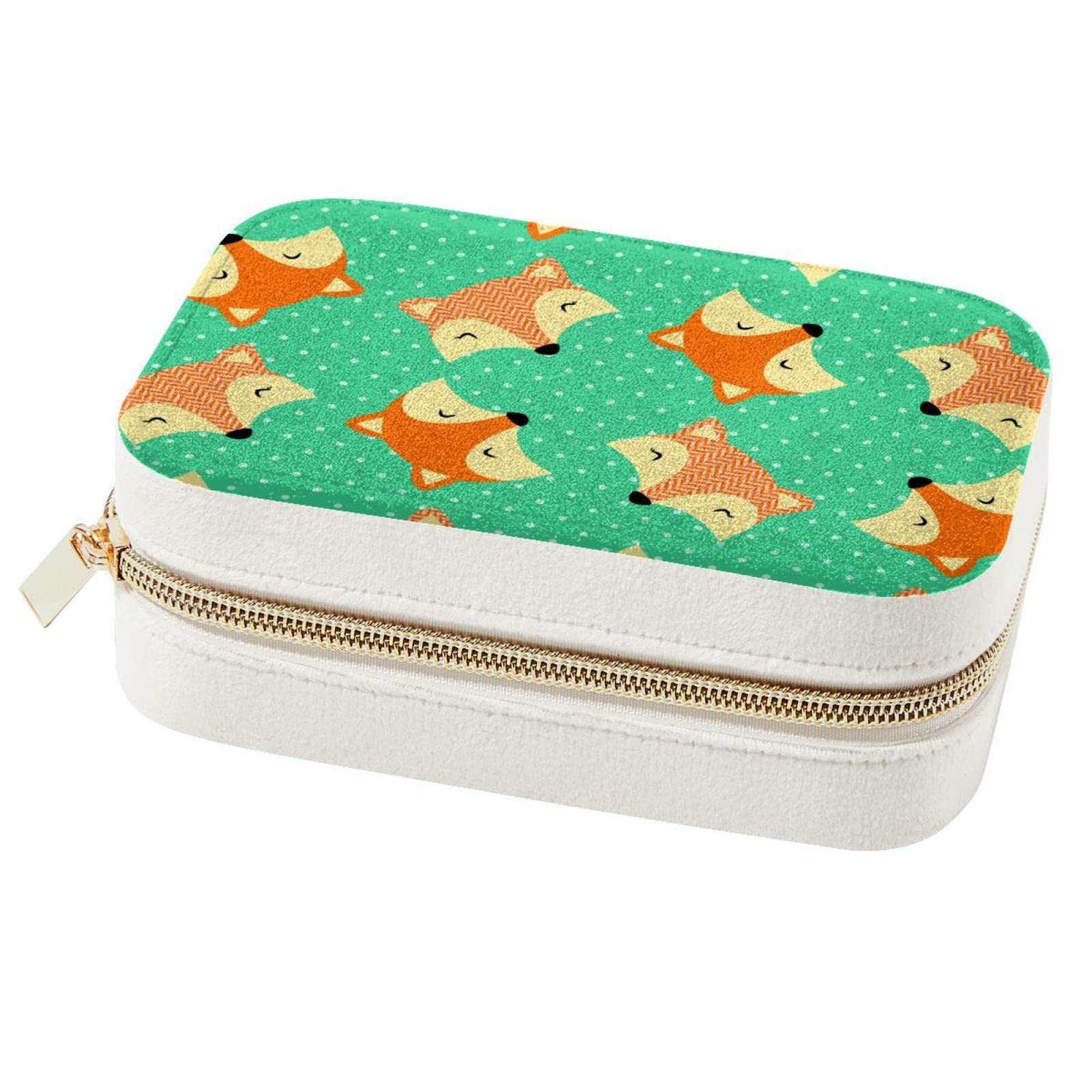 Boîte à bijoux renard portable au design compact original