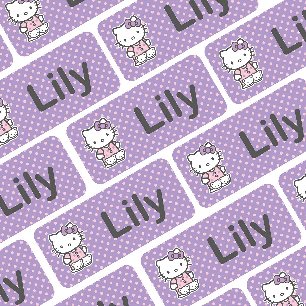 My Nametags® 56 Adorable Hello Kitty Name Labels | Washable Stickers to Mark Clothes, Shoes, Stationery & Kid's Items | Label Everything for School, Kindergarten, Nursery | Cute Hello Kitty Tags
