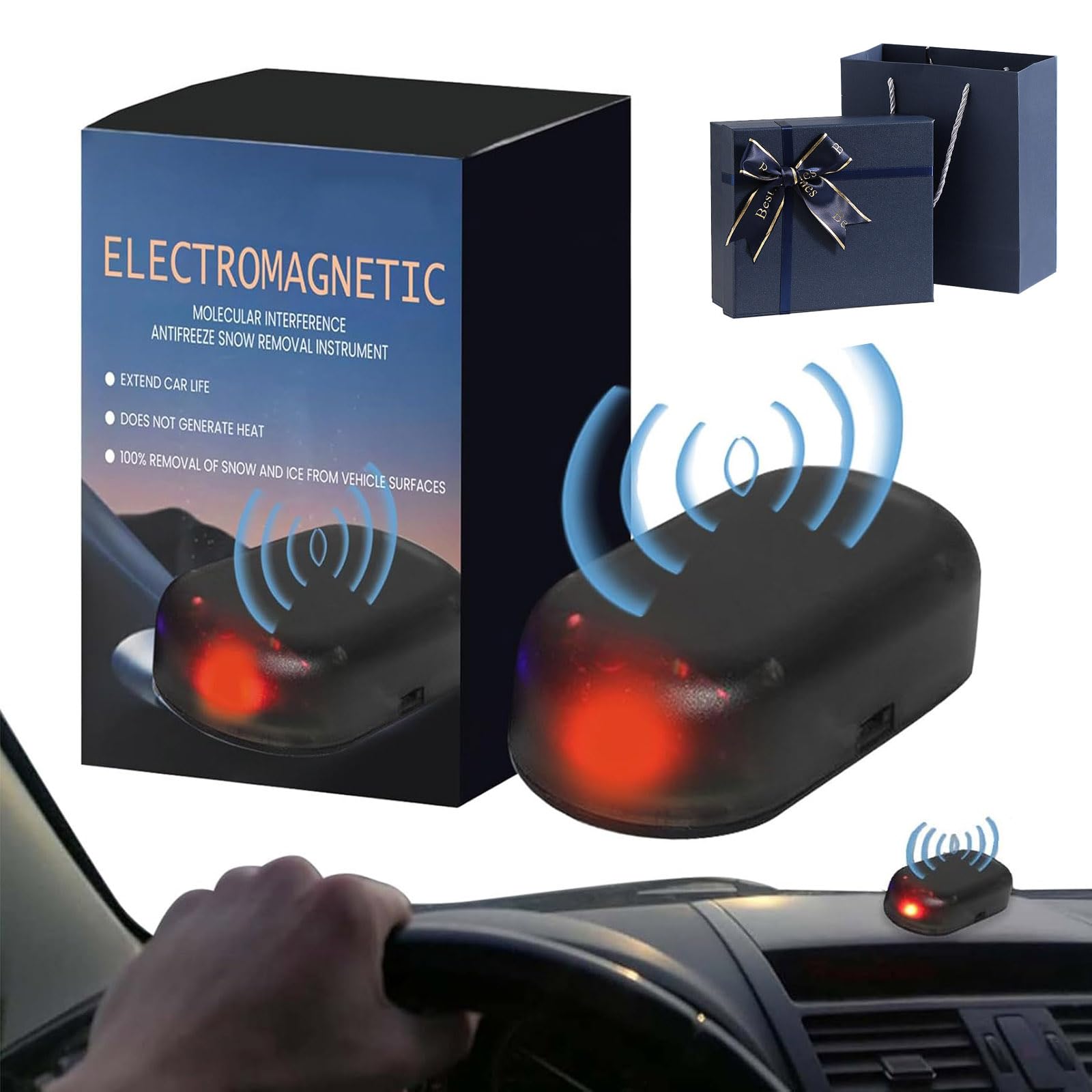 Dispositivo Antigelo Elettromagnetico Per Auto - Rimuove Ghiaccio E Neve, Tecnologia A Onde Elettromagnetiche