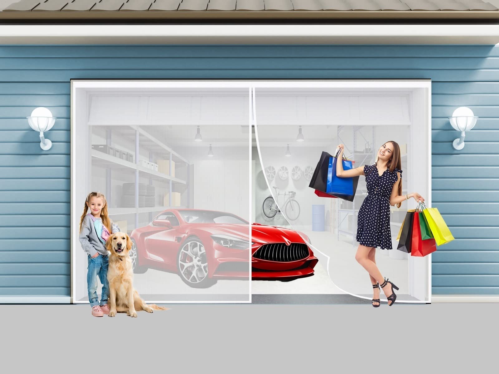 Moustiquaire Porte MagnéTique, 140 X 190 Cm Moustiquaire Pour