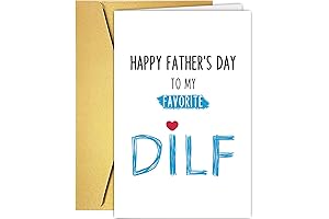 Funny Dilf Father's Day Card: Happy Father's Day Gifts for Husband Boyfriend