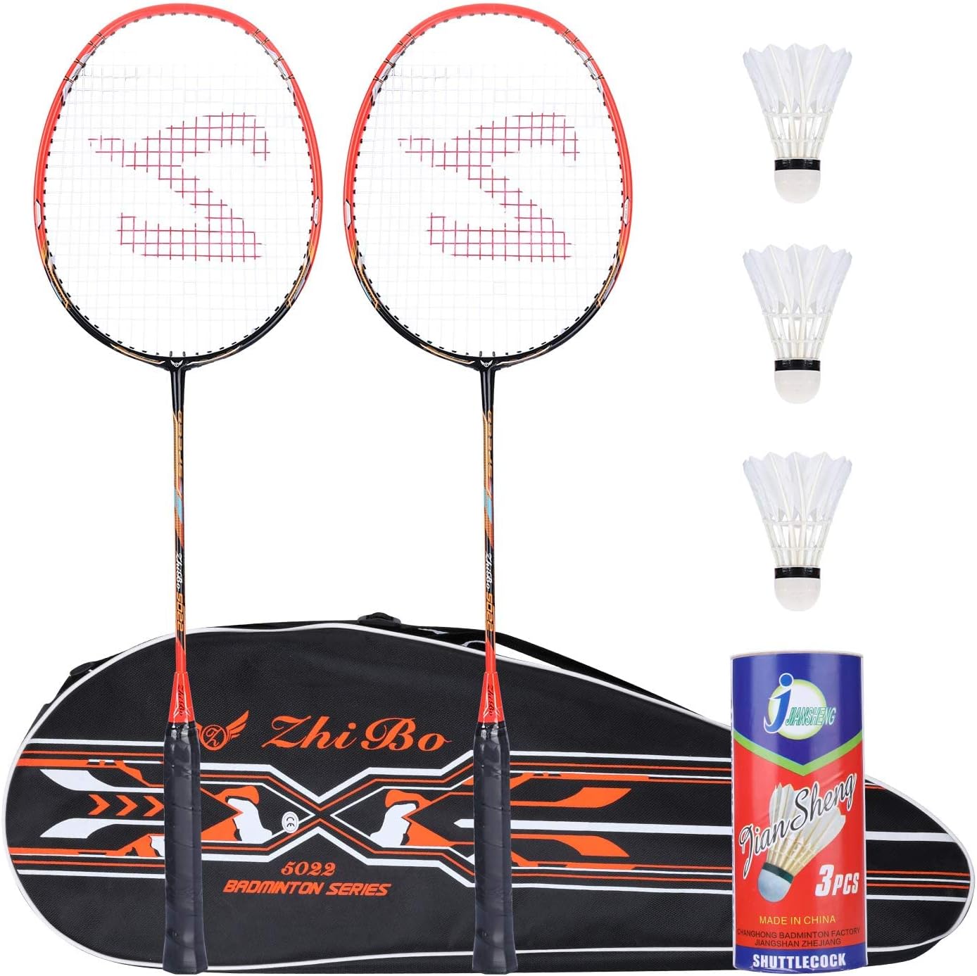 Badminton Racquet, Fostoy Badminton Racket Set-Professional Carbon Fiber Badminton Racket with 3 shuttlecocks and Carrying Bag-Perfect for Adults