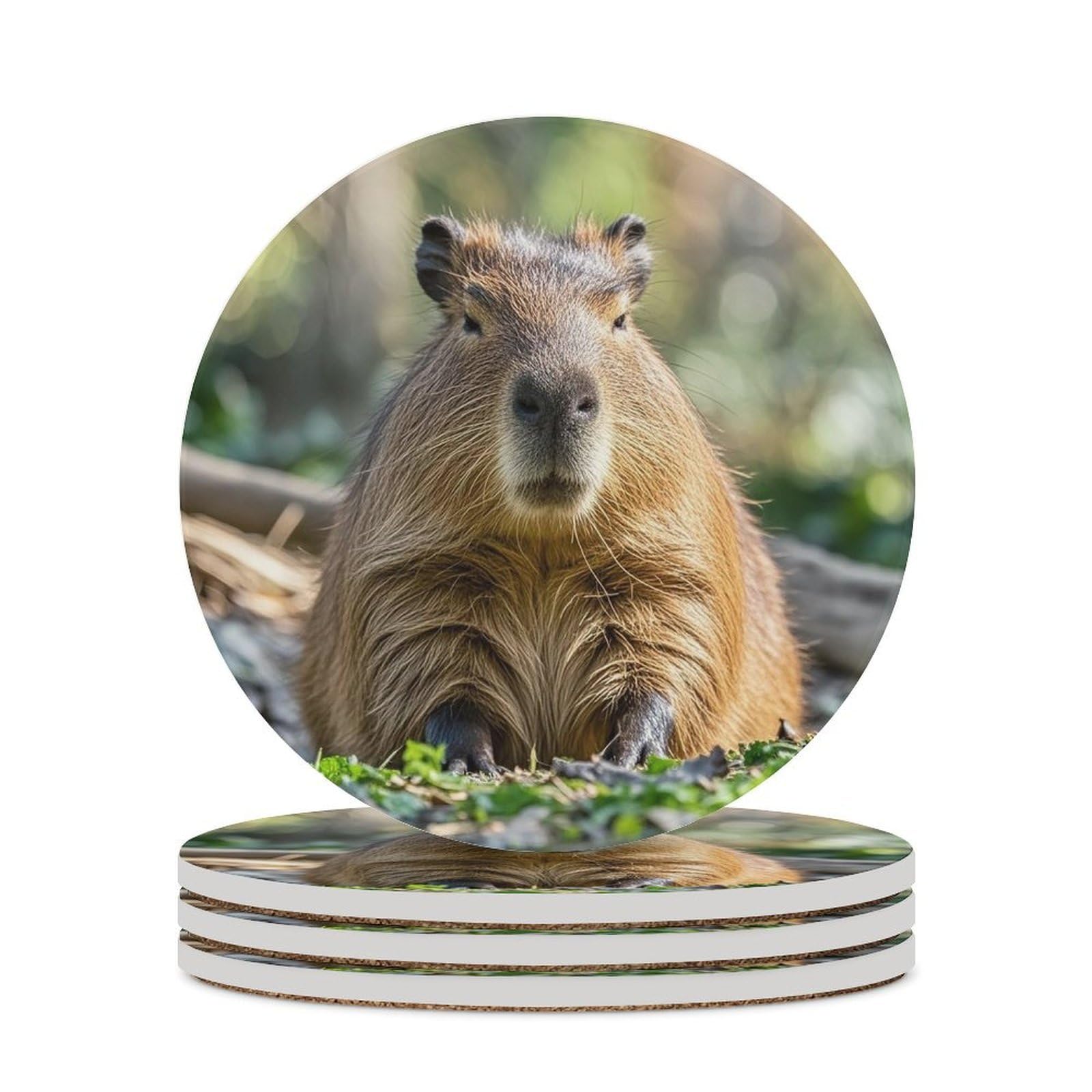 Dessous de verre Capybara en céramique, le cadeau idéal pour Noël