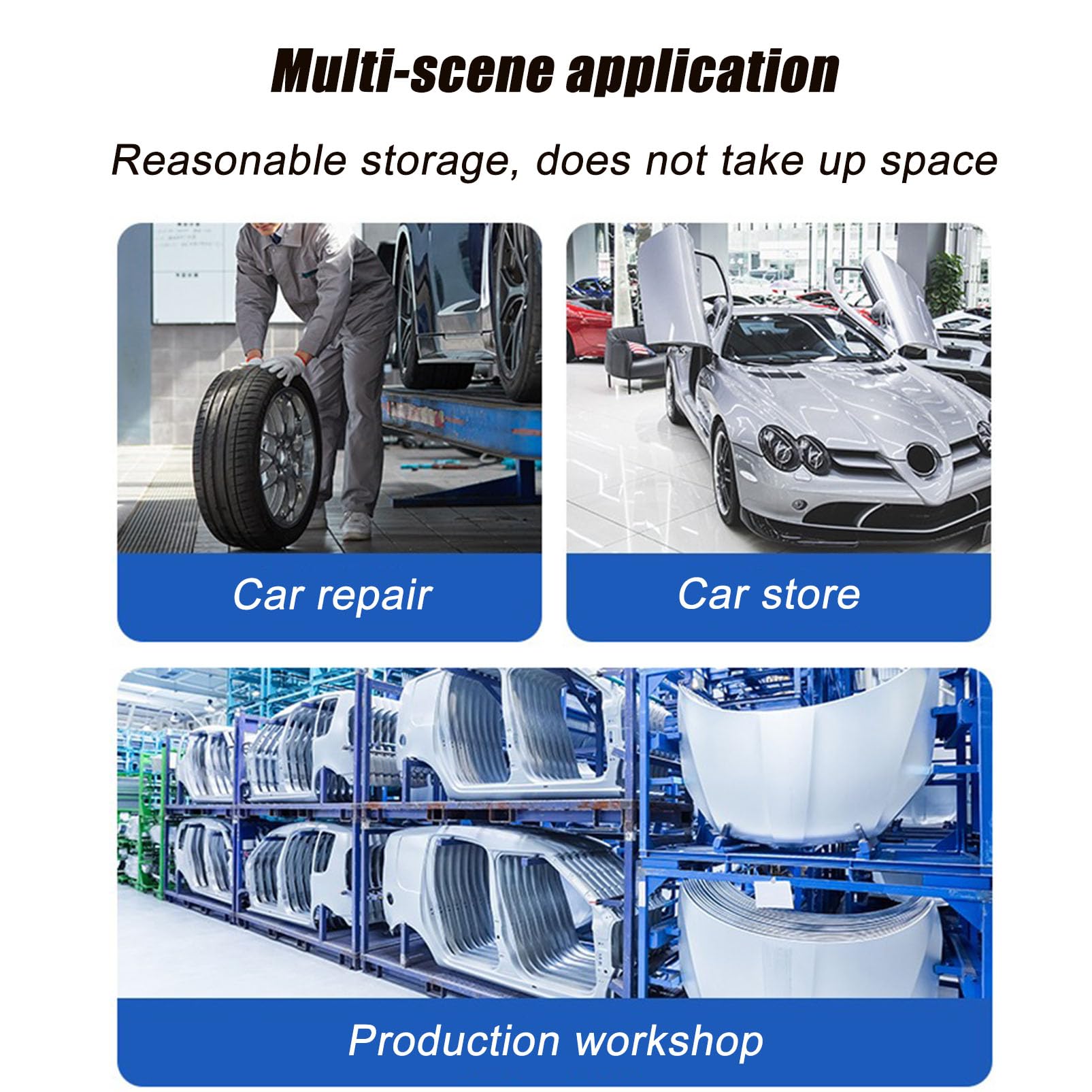 Estante de almacenamiento de neumáticos resistente, organizador rodante para neumáticos de coche, soporte de ruedas de metal, estante móvil de almacenamiento de neumáticos para taller y garaje