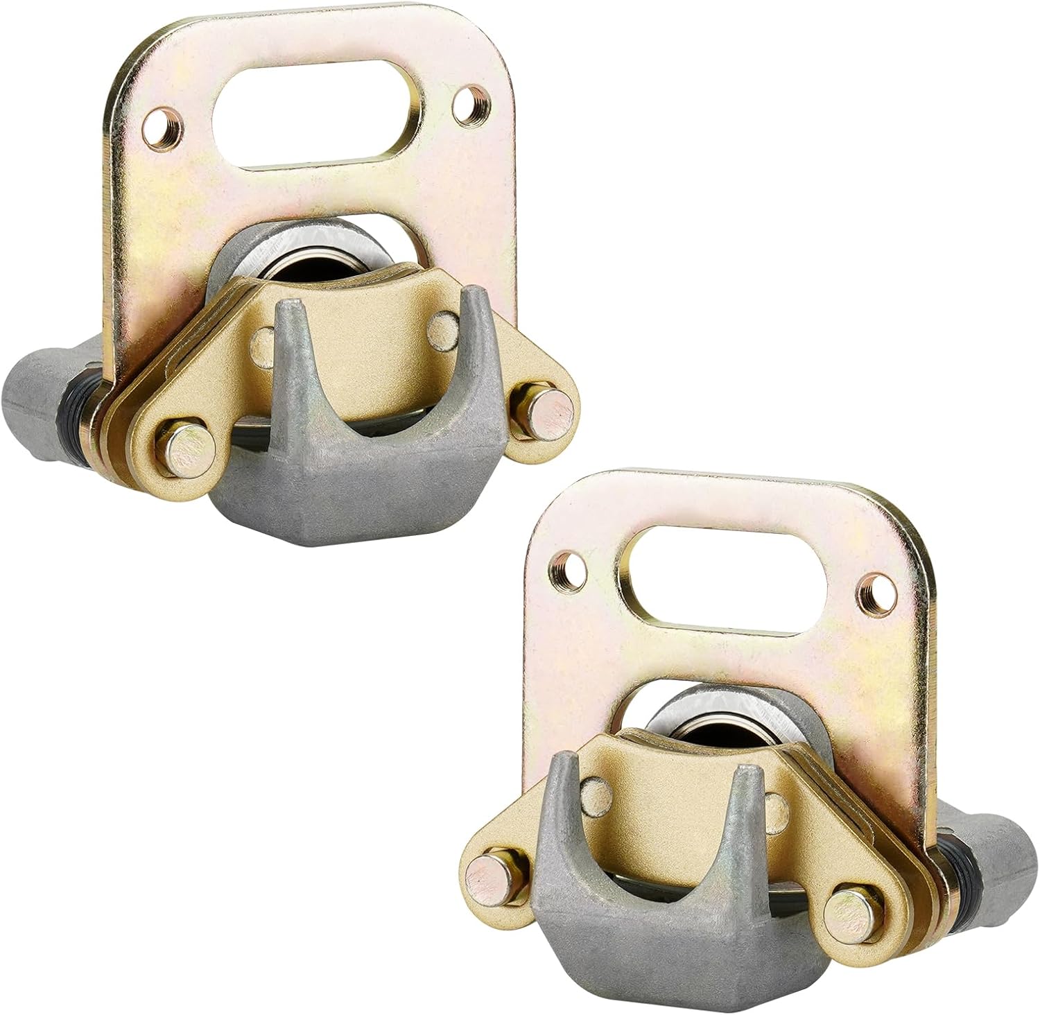 Front Brake Calipers & Pads Fit for Polaris Sportsman 400 500 1993 1994 1995 1996 1997 1998, Magnum 425 1995-1998, Big Boss 350 400 500 93-99, Xplorer 400 500 for 1910309 1910310 1910059-2 Pc