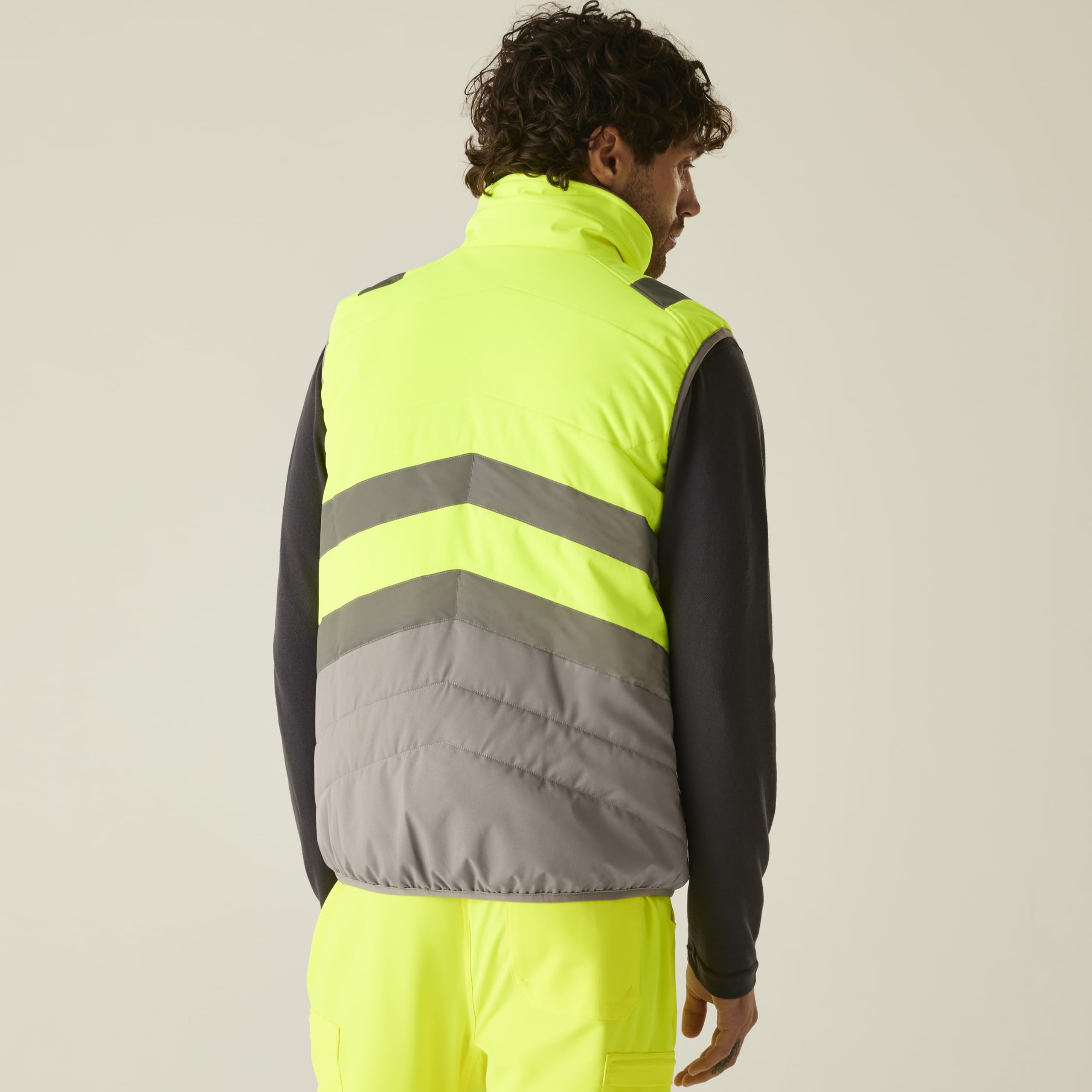 Regatta Professional Hi-vis 2-tone Thermal Baffle Bodywarmer Regatta Professional Hombre Alta visibilidad Bicolor Chaleco Unisex adulto (Pack de 1)