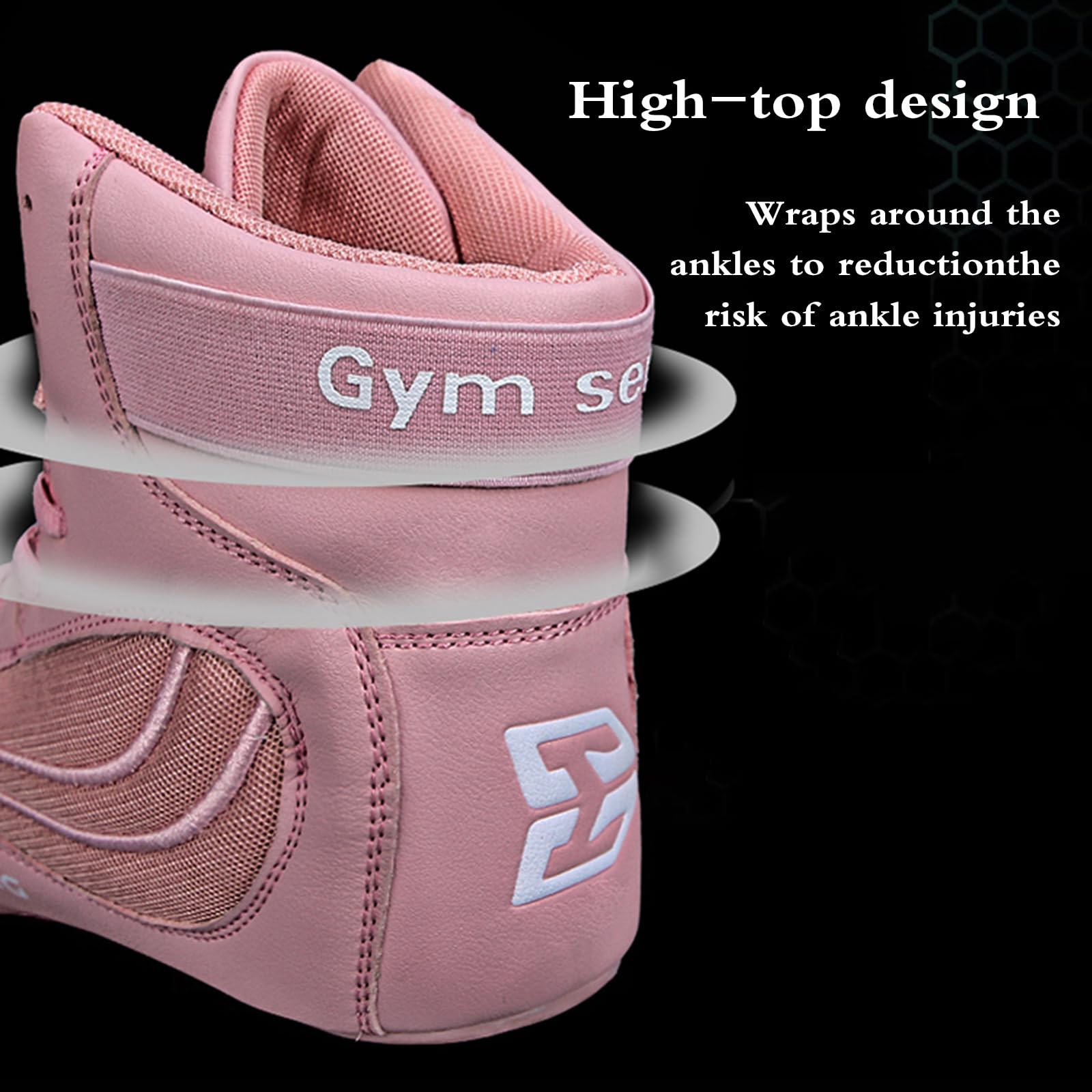 Chaussures De Boxe,Respirantes Wrestling Shoes,Chaussures De Boxe High Top,Chaussures D'EntraîNement De Lutte,Respirant Et LéGer,AntidéRapant,pour Sports Combat AthléTisme Fitness Boxe