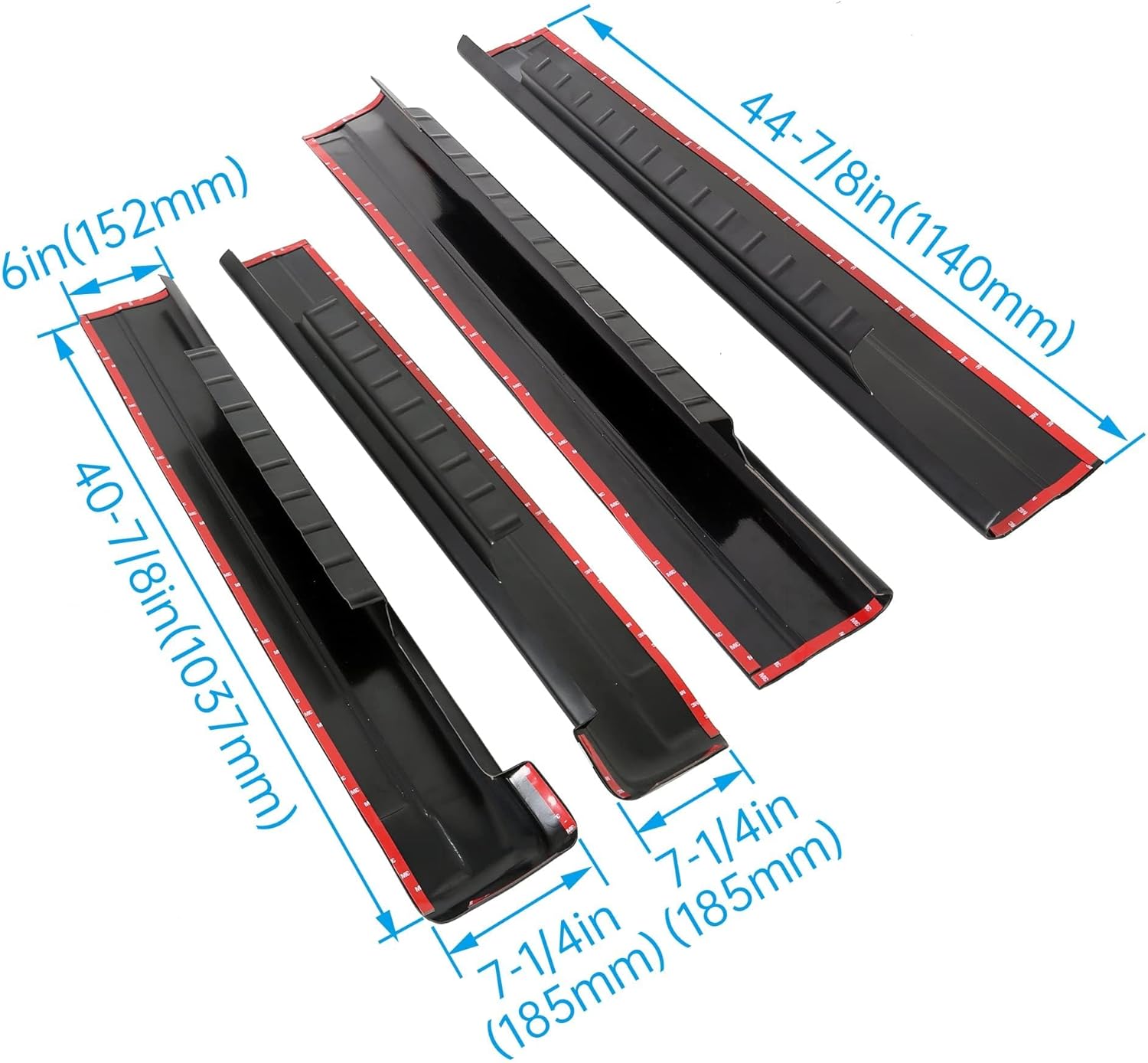 Rocker Panel Guard Crew Cab Compatible with 1999 2000 2001-2006 GMC Sierra Silverado