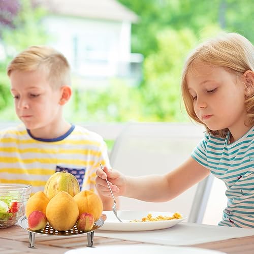 Miniatura 2 de WIVKFML Estante de vapor, estantes de vapor de acero inoxidable premium con soporte removible, bandeja de vapor para olla de 8.6 pulgadas para