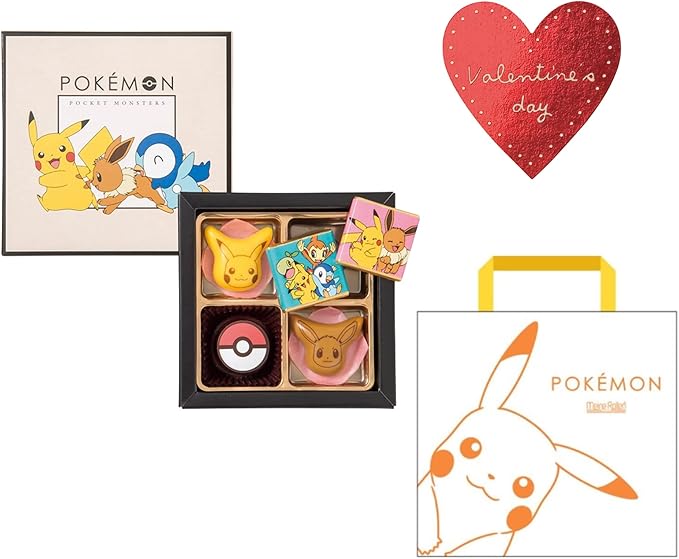 Amazon ポケモン チョコセットs バレンタイン キャラクター 手提げ袋 シール セット 23 法人 大量注文 対応 ギフト プレゼント アニメ チョコ チョコレート ホワイトデー ノーブランド品 食品 飲料 お酒 通販