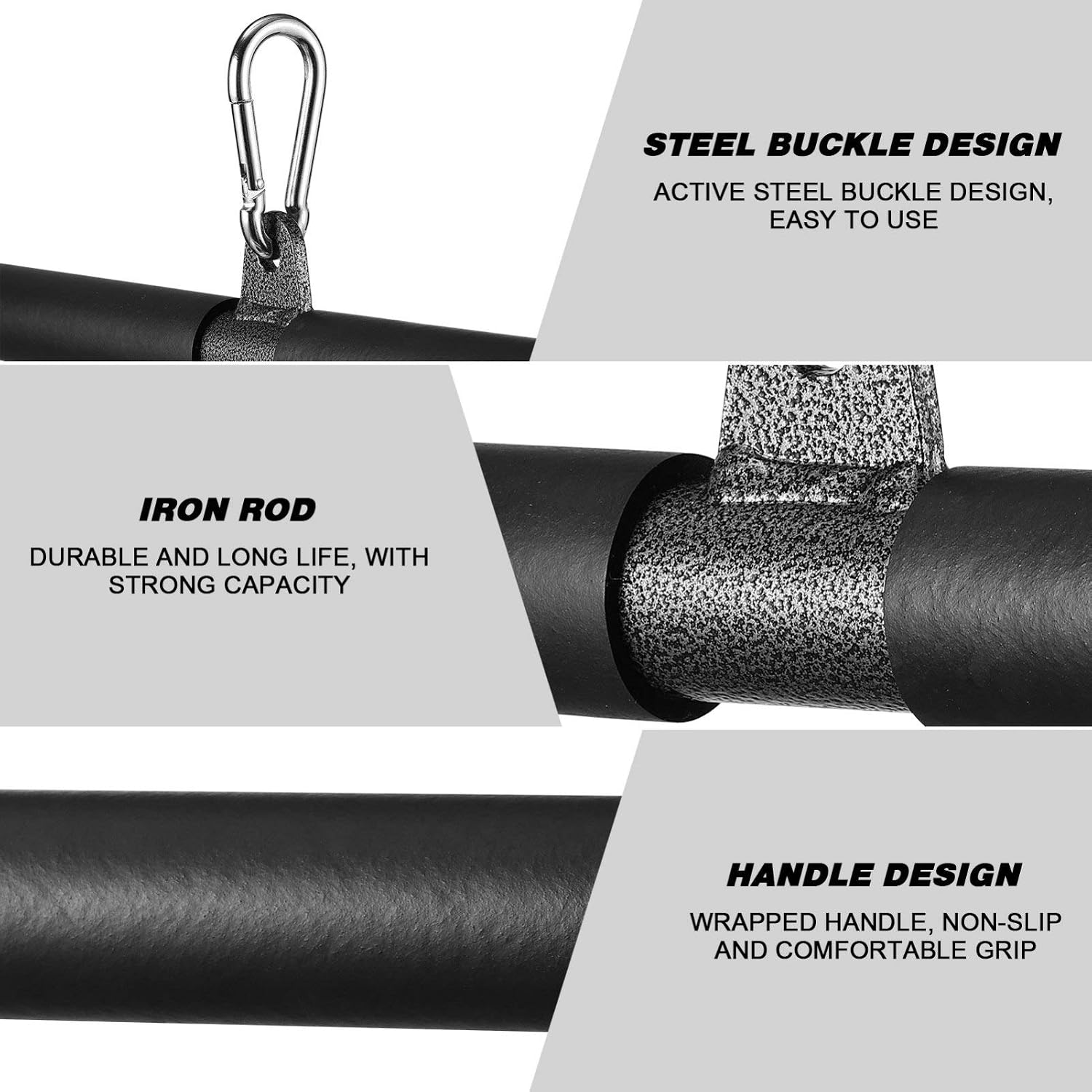 BESPORTBLE Bicep Pull Bar Integrated Fitness Lever Muscle Trainer Fitness Tool for Home Gym, As Shown - Image 3