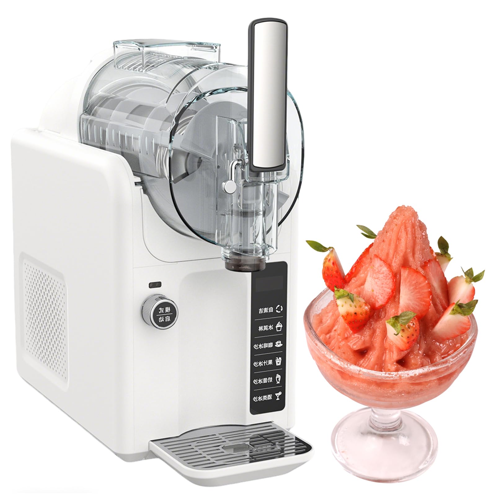 Máquina de granizado, máquina de bebidas congeladas para el hogar, margaritas y frappés, no necesita hielo, cubo de mezcla de 67 onzas, perfecto para fiestas