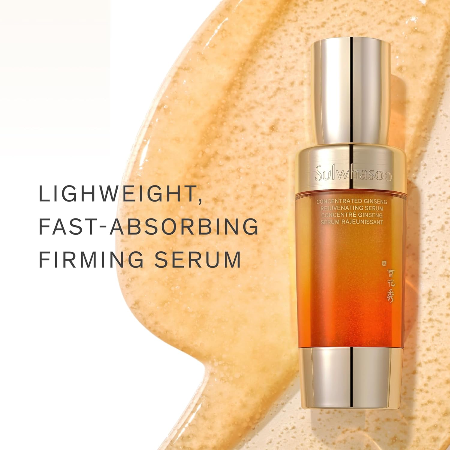 Sulwhasoo Concentrated Ginseng Rejuvenating Serum- Ginseng & Peptide Anti-Aging Serum with Niacinamide, Retinol, Vitamin B5 & Hyaluronic Acid for Wrinkles & Hydration