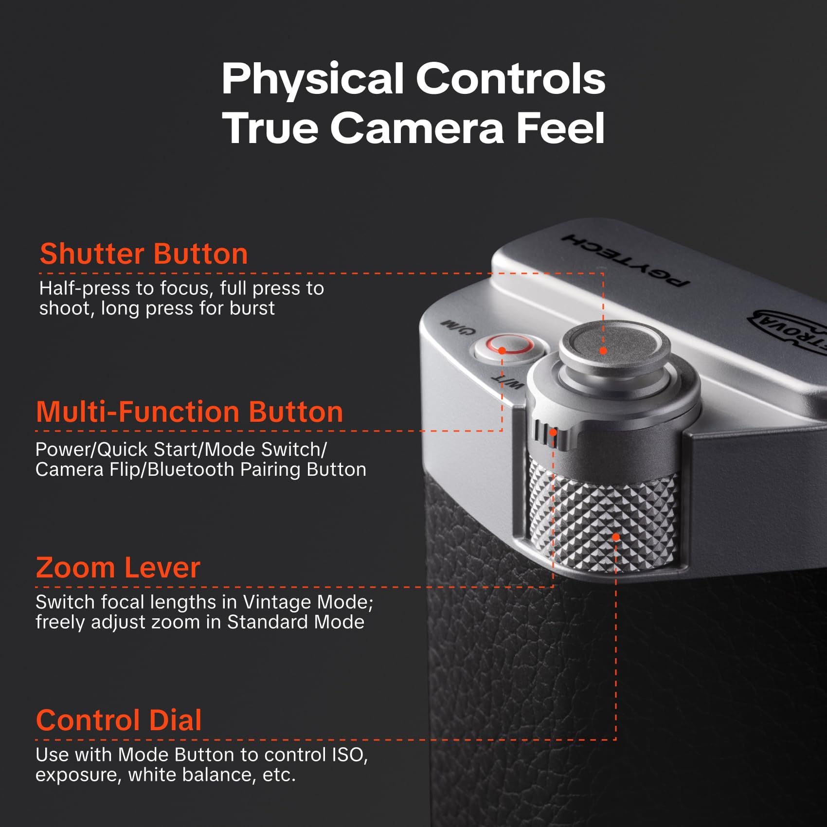 Amazon.com: PGYTECH RetroVa Grip Kit for iPhone 17 Pro, Vintage