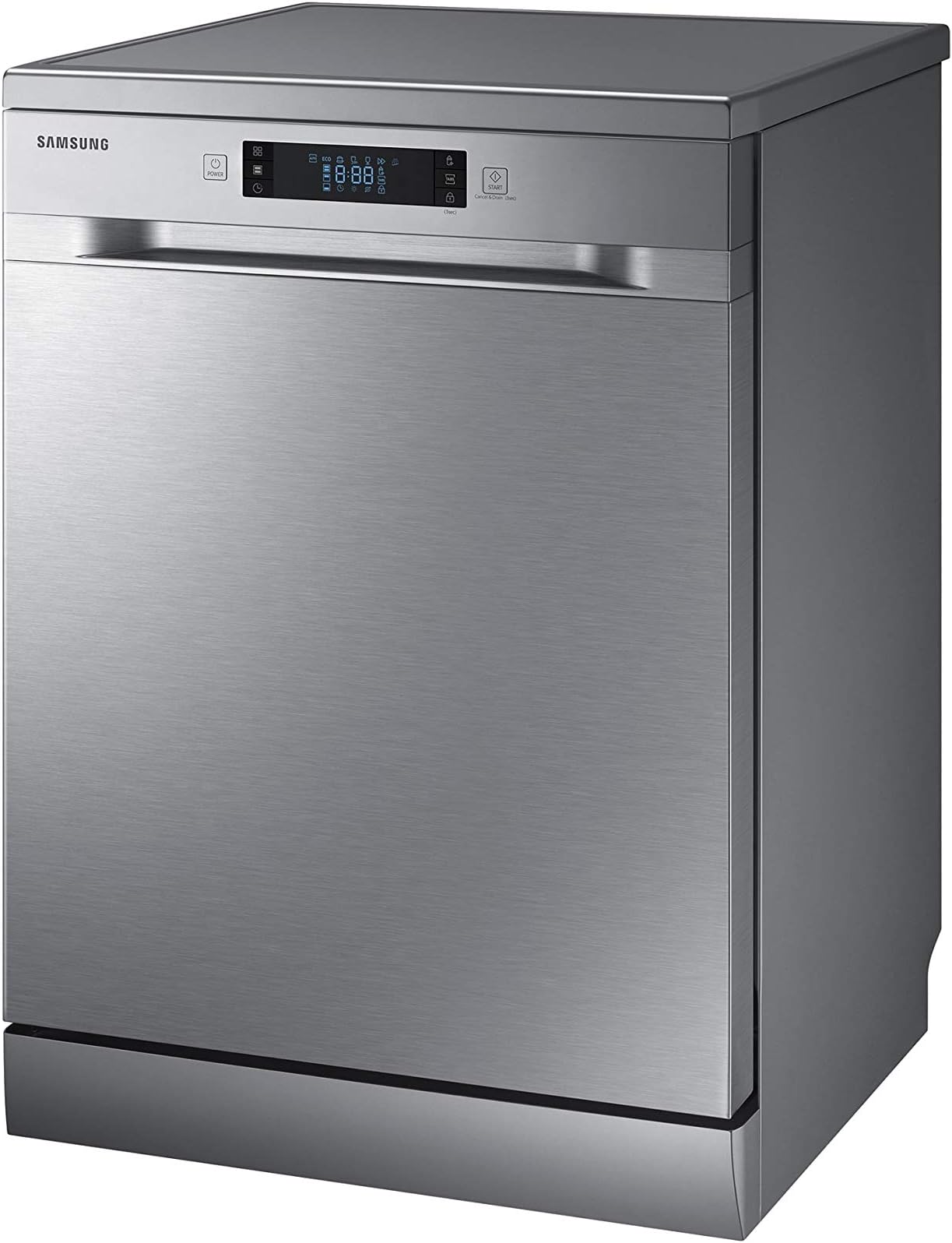 Samsung 7 programmes 14 place settings Free standing Dishwasher, Silver - DW60M6050FS"Min 1 year manufacturer warranty" (UAE version)