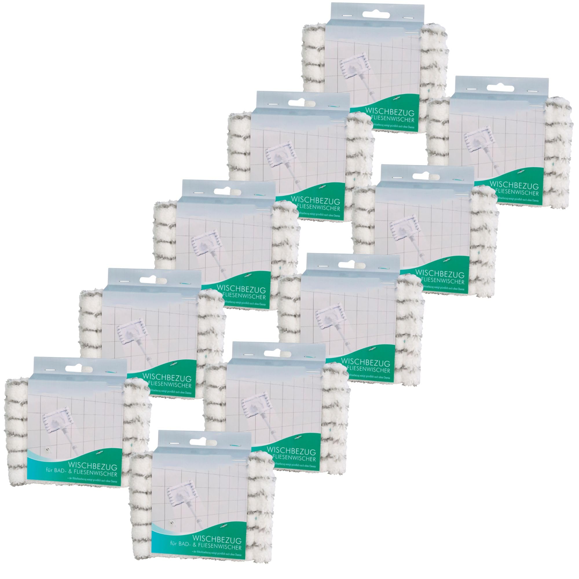 Novaliv 20 fundas de repuesto de microfibra, limpiador de azulejos, baño o pared