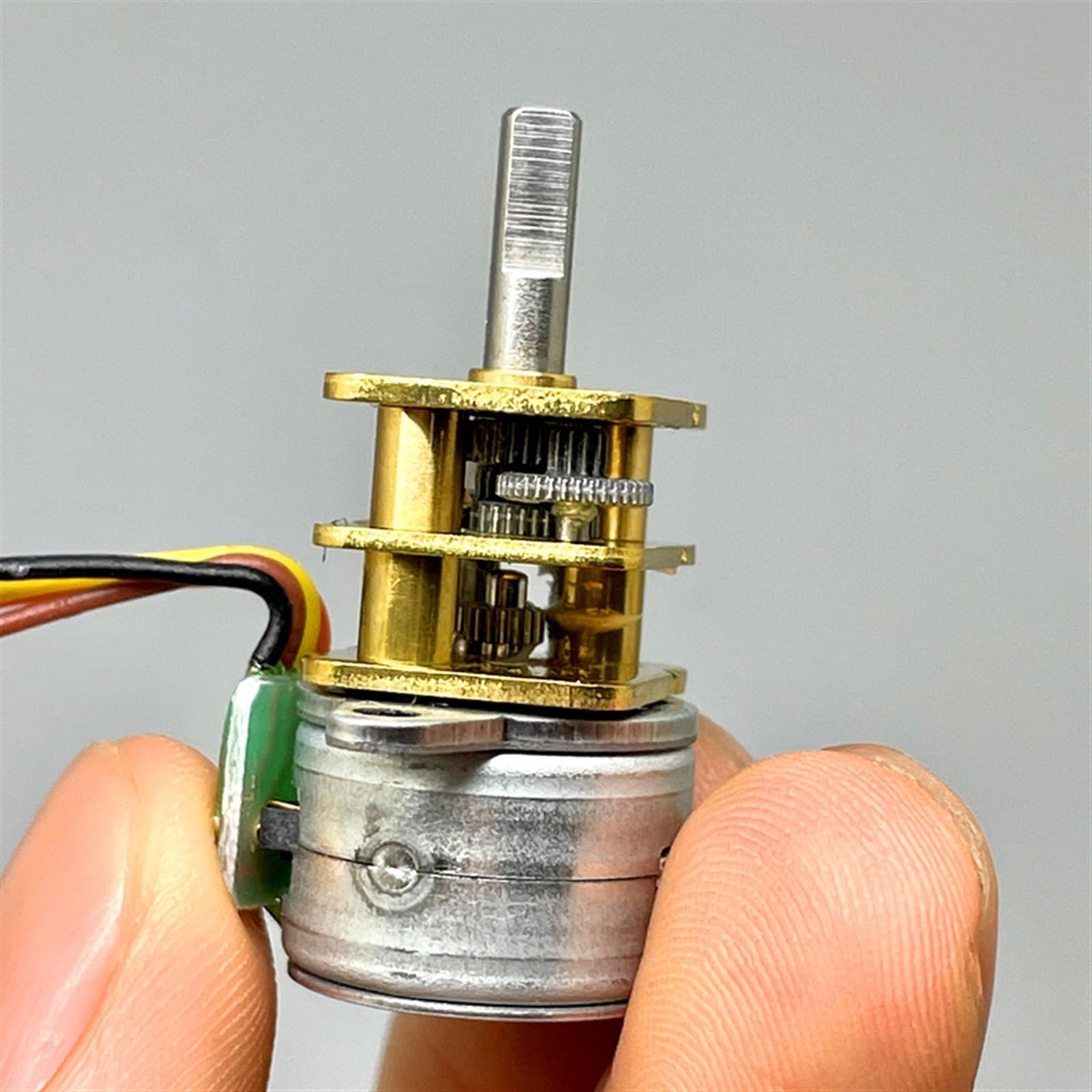 Moteur Pas à Pas à Engrenages entièrement en métal de 15mm, DC 5V, 2 Phases, 4 Fils, Mini boîte de Vitesses, Moteur Pas à Pas, 1 pièces