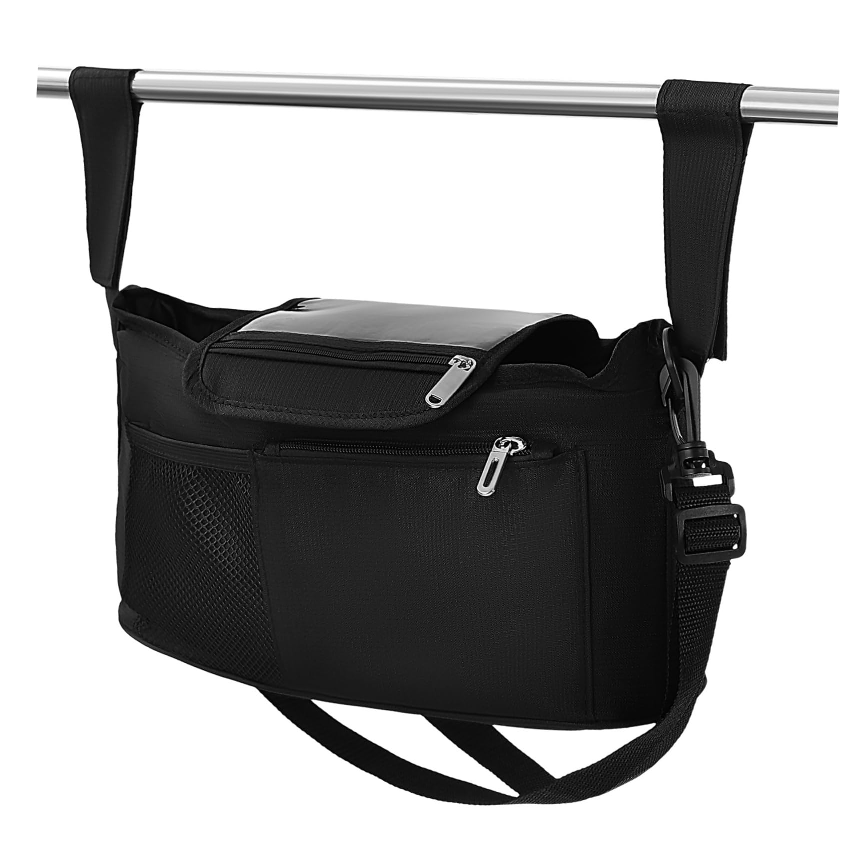 TOYANDONA Organizer per Passeggino Tasche Multiple Portabicchieri e Scomparti Installazione Rapida senza Attrezzi Costruzione Robusta per Durata nel Accessorio Versatile per Vari Modelli