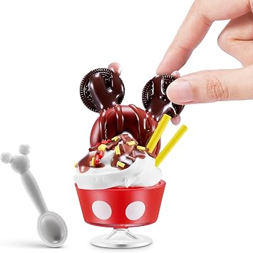 Mini Brands Create Disney Snacks Series 1 Capsule by ZURU, Licensed Mini Collectibles, Mystery Blind Packaging, DIY, Crafts, Resin Play, Novelty, Replica Food, NOT Edible, 8+ (2 Capsules)