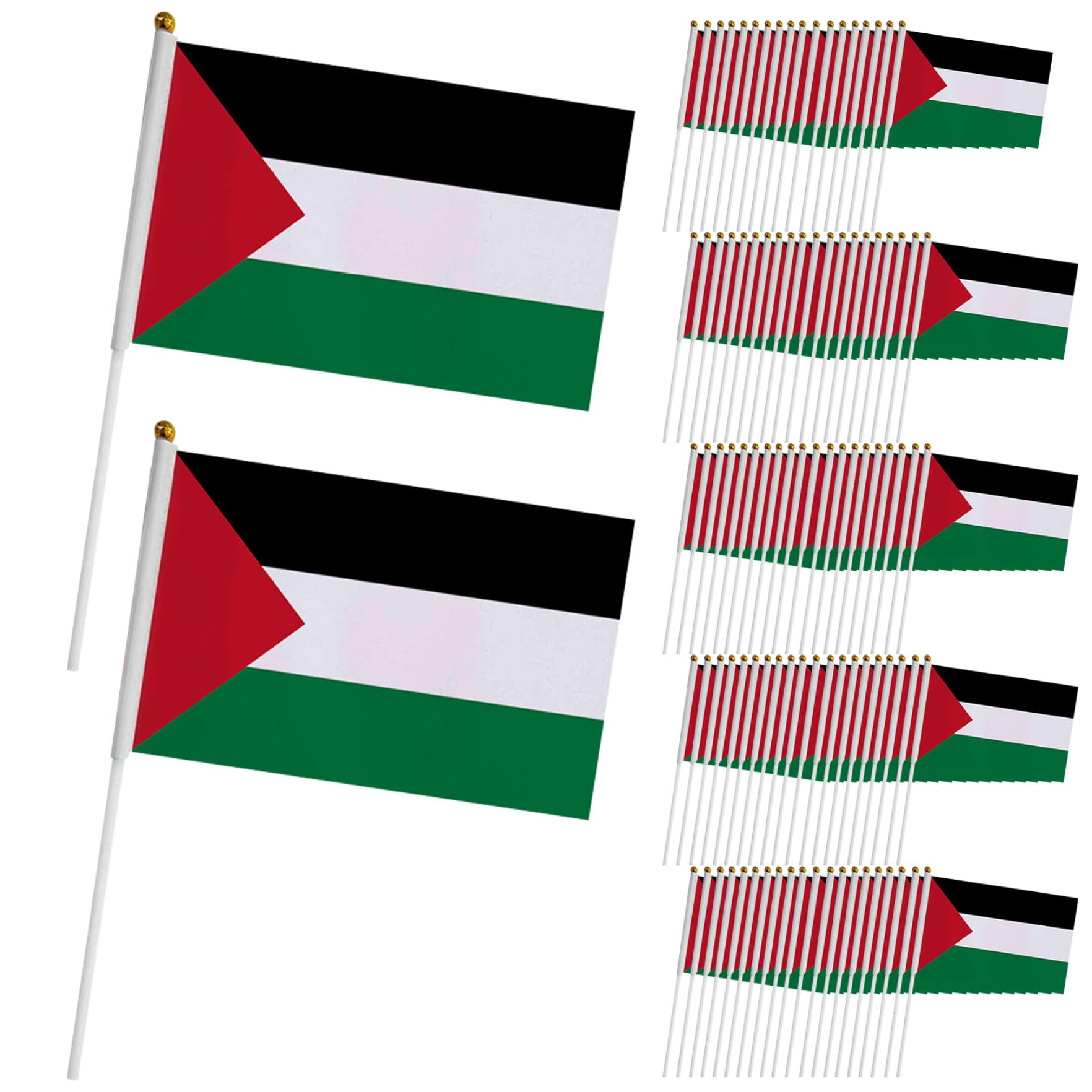 Petit drapeau de la Palestine en tissu résistant pour décorations de table festives