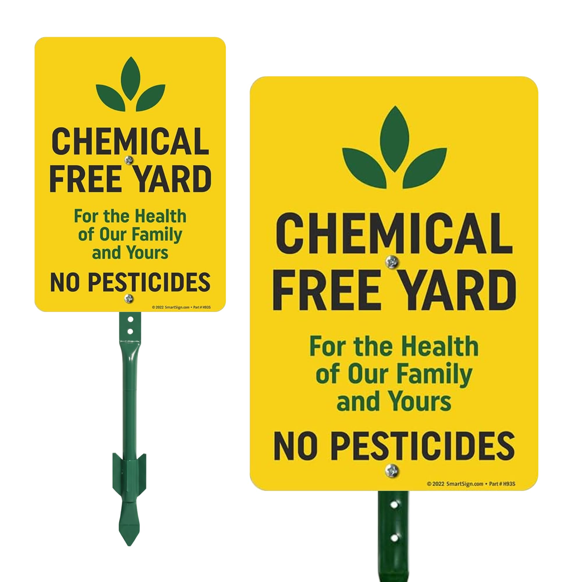 SmartSign 'Keep Pets Off Grass' Yard Sign - 7x10 Inch Aluminum, Laminated, With 18" Stake, USA Made