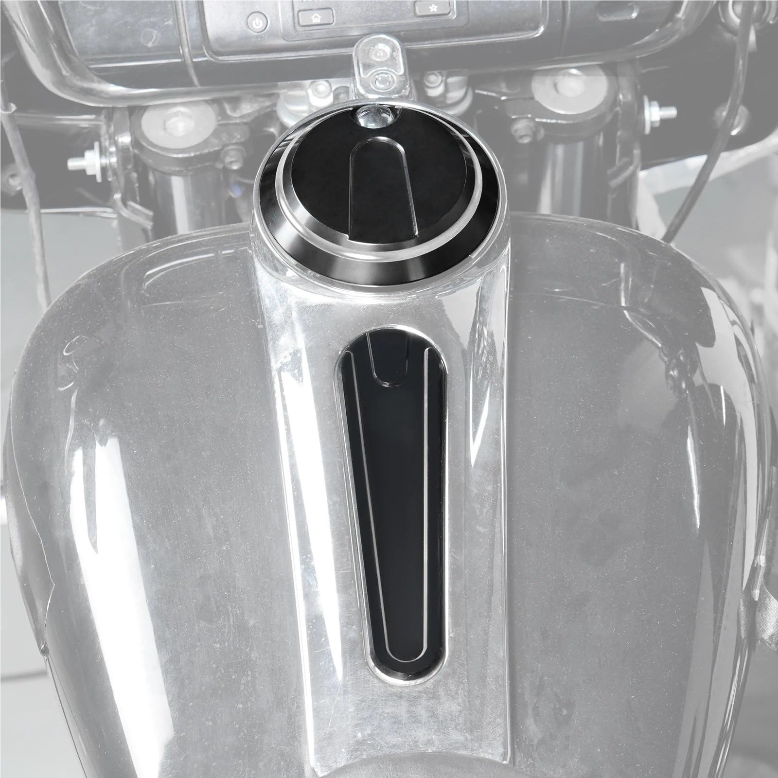 Blokowanie wlewu paliwa Pasuje do Harley Street Glide FLHX 2017-2023 przemieszczanie się po ulicy specjalna 17-2020 pokrywa zbiornika paliwa/panel konsoli Akcesoria motocyklowe(Orange Set)