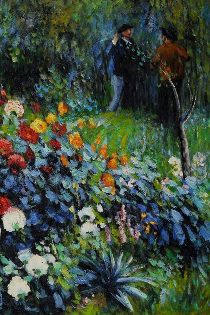 アート・デザイン・音楽 RENOIR A RETROSPECTIVE Pierre Auguste Renoir The Garden in The Rue Cortot Art Print