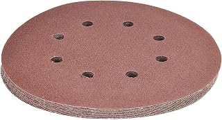Heyiarbeit 10pcs 7" 8 Hole Hook and Loop Sanding Disc 100 Grit Flocking Sandpaper for Random Orbit Sander