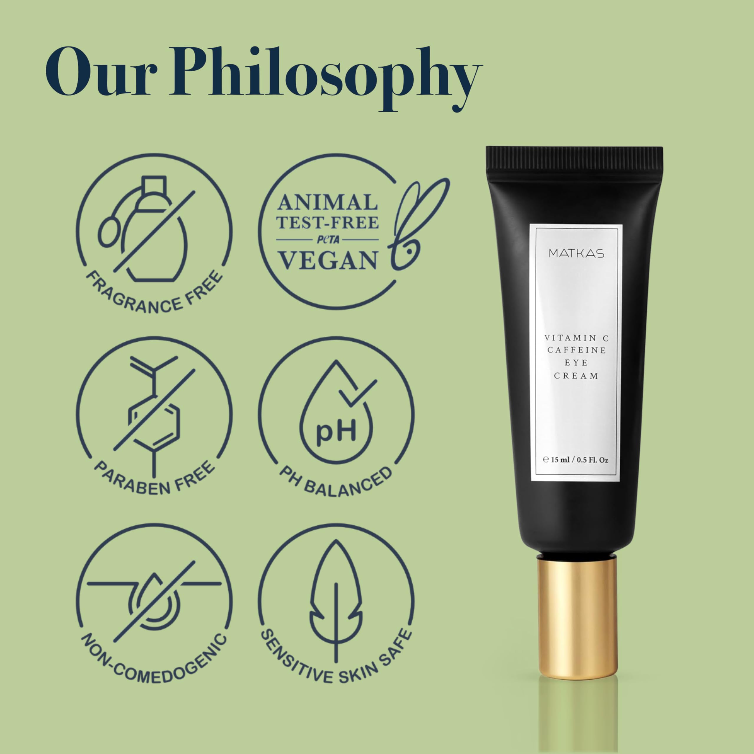 Crema coreana de ojos con cafeína con vitamina C para ojeras, 0.5 onzas líquidas, tratamiento para ojeras debajo de los ojos, crema antienvejecimiento para ojos hinchados 7