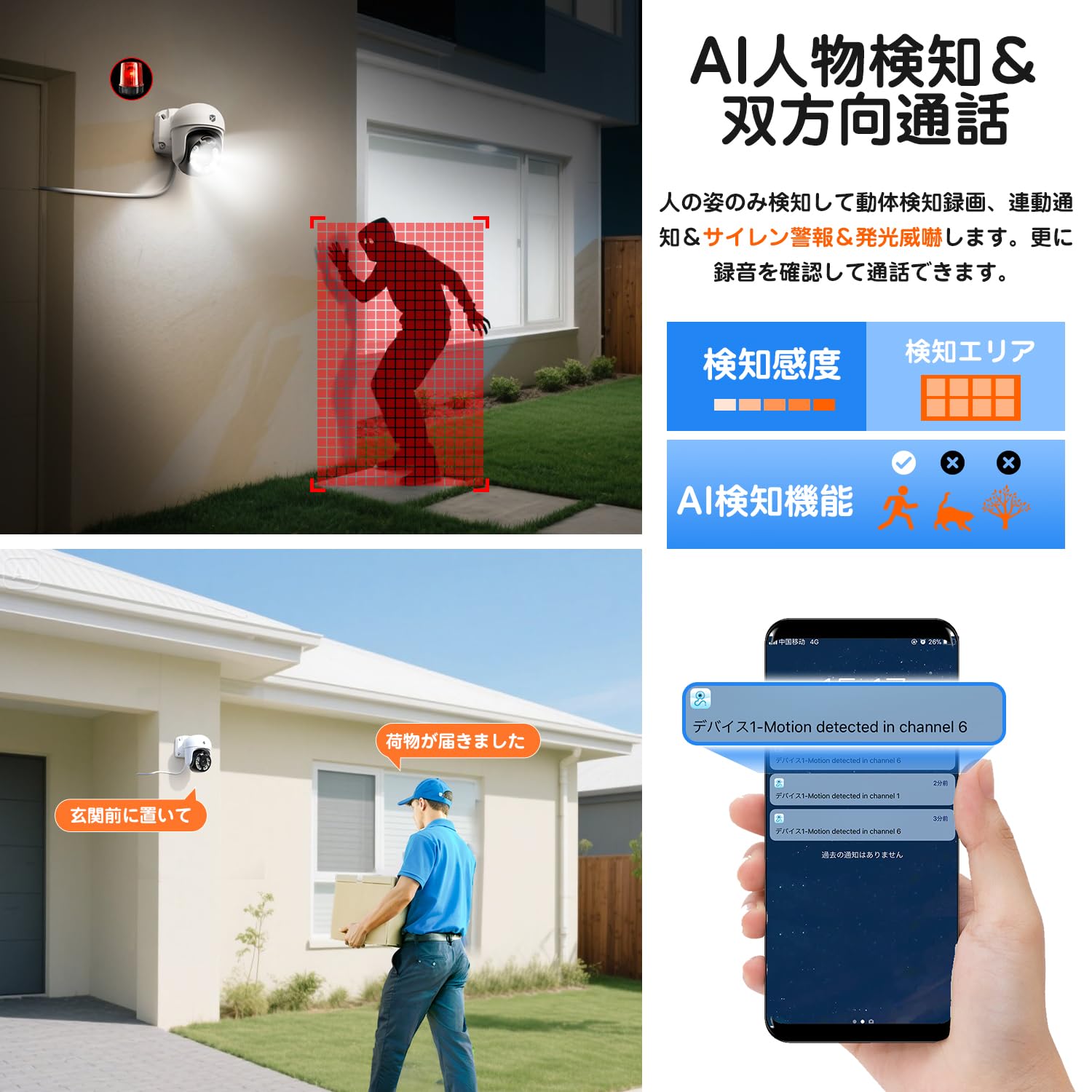 【4K 360°全方位追尾】 YESKAMOO 防犯カメラ 屋外 800万DXT Amazon.co.jp: 【4K 360°全方位追尾】 YESKAMOO 防犯カメラ 屋外 800万
